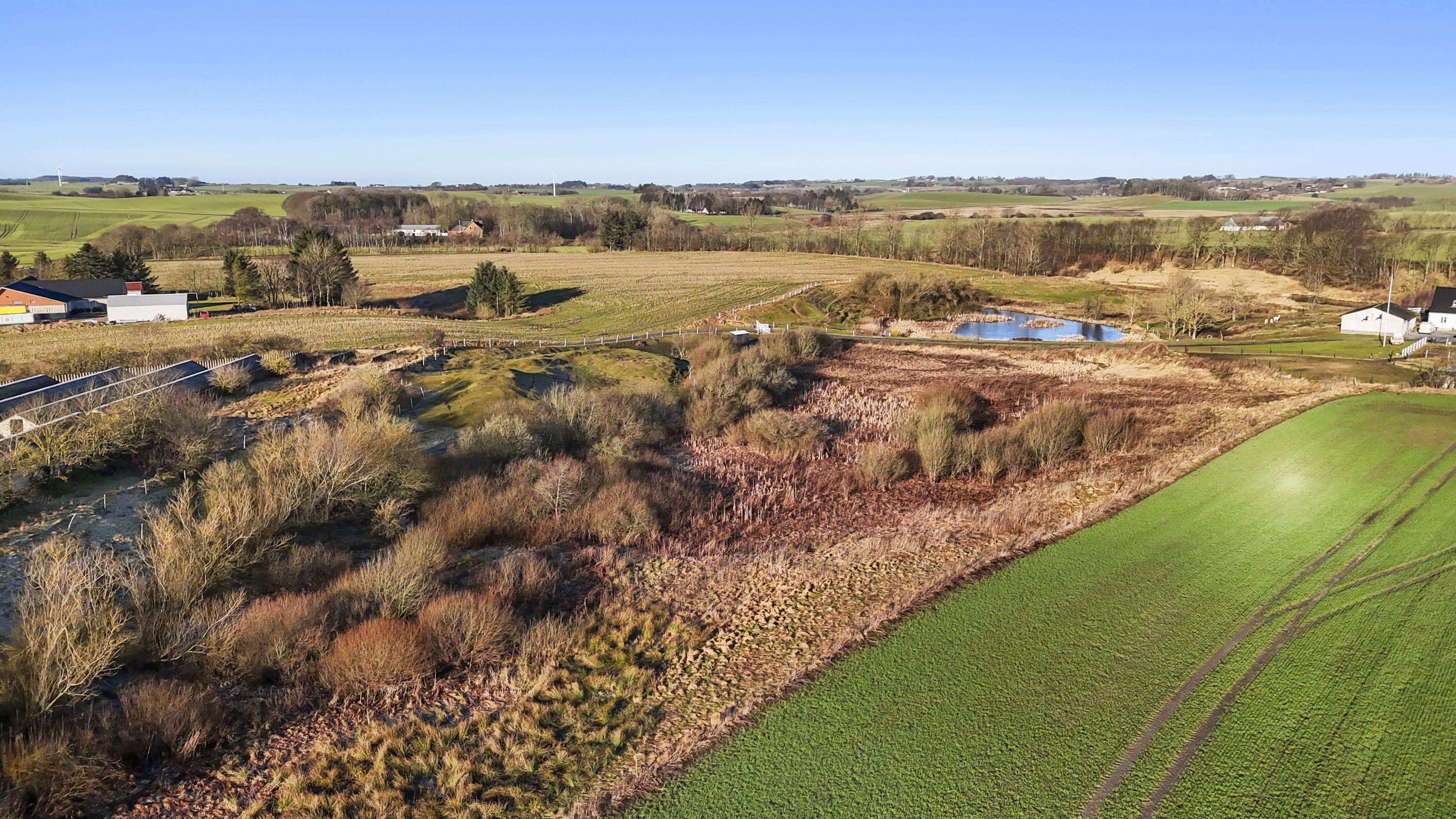 Fremhævet luftfoto billede i fuldskærmstilstand. Billede af Stenhøjvej 273, Stenhøj, 9900 Frederikshavn