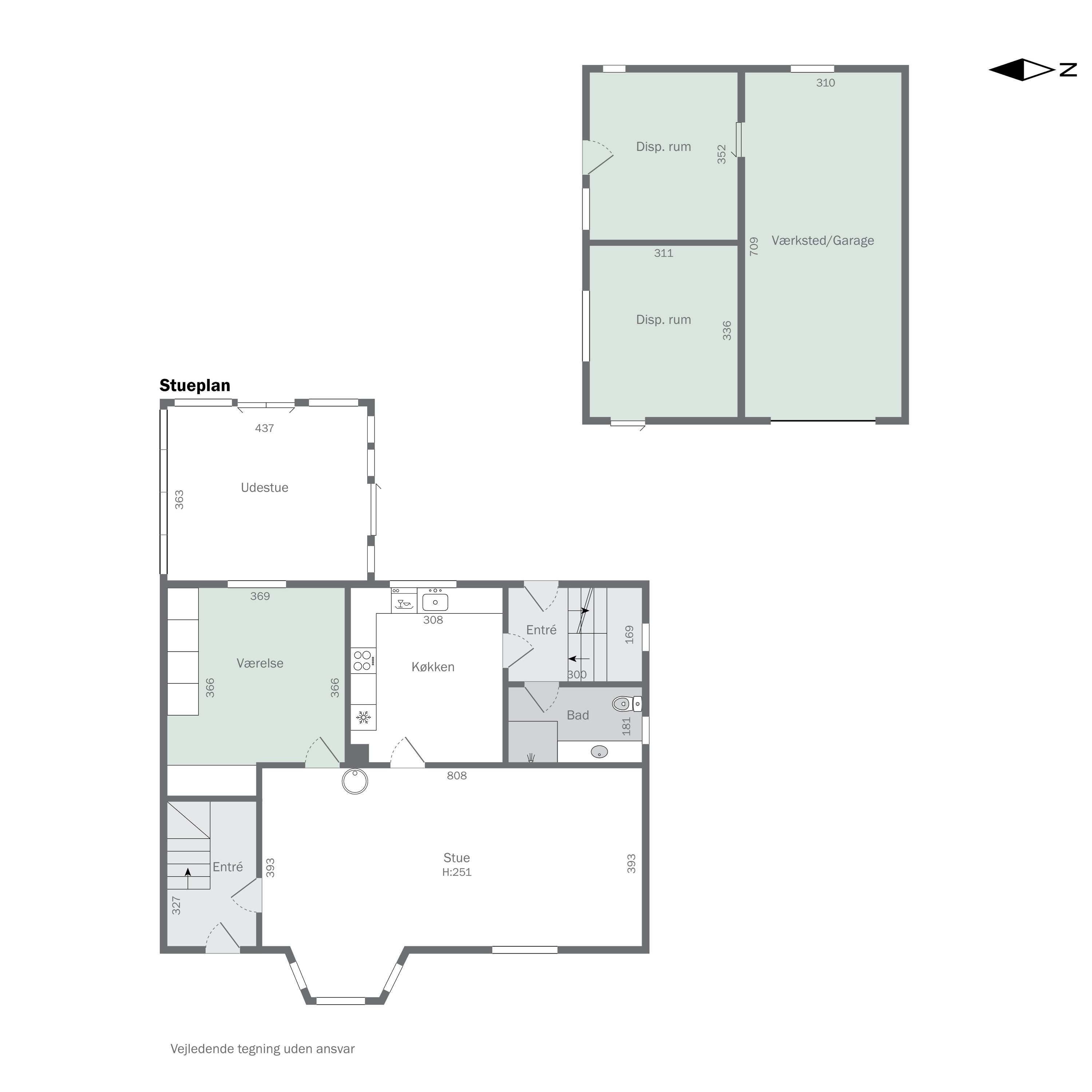 Plantegninger billede af Skovvej 19, Thorning, 8620 Kjellerup