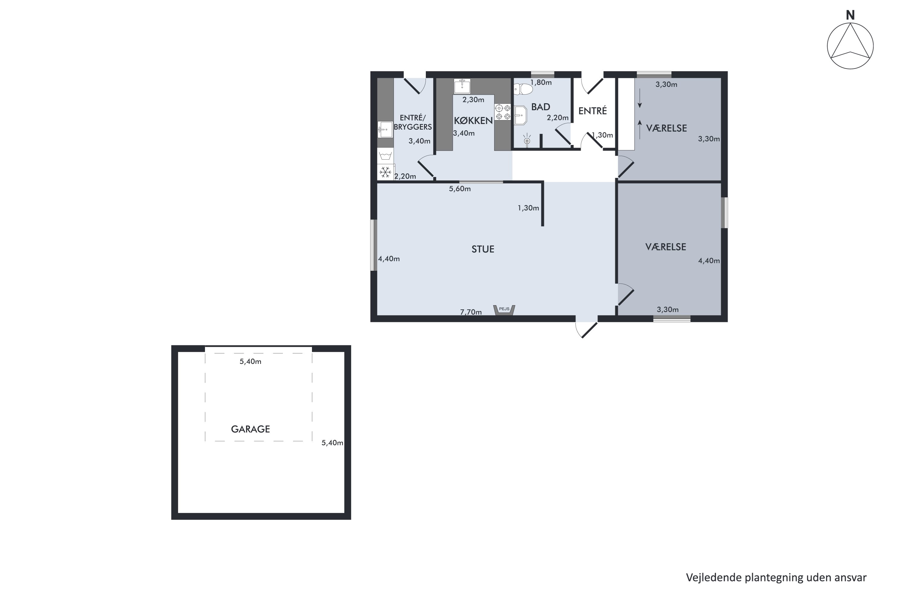 Plantegninger billede af Granlyvej 48, Åbyen, 9850 Hirtshals