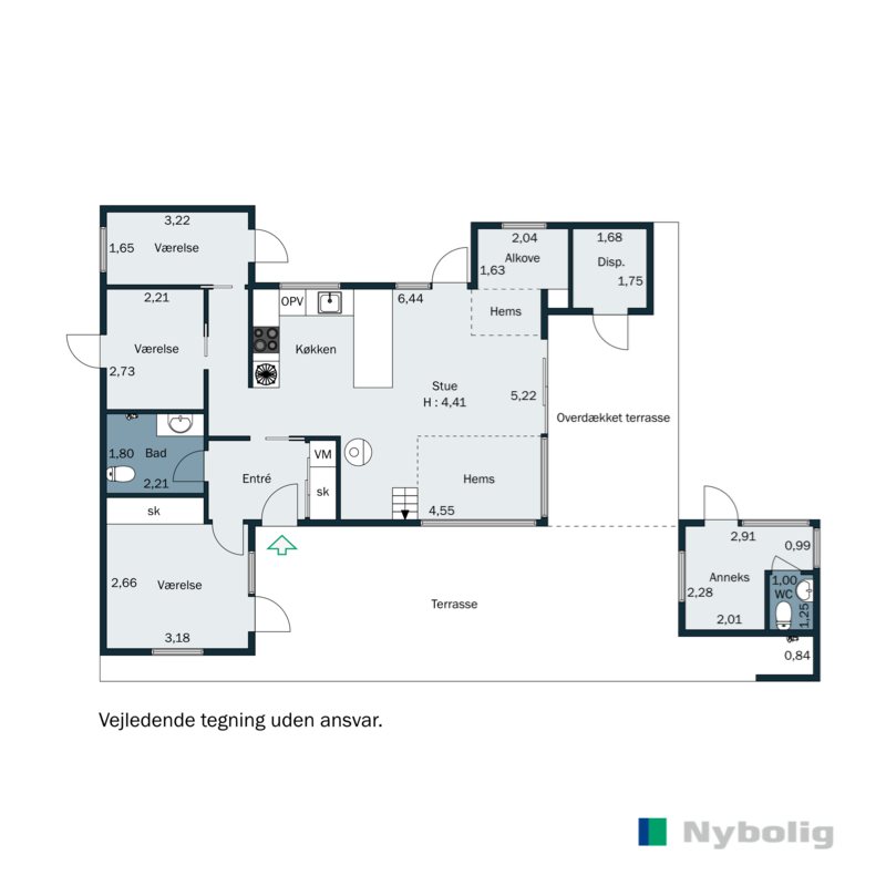 Plantegninger billede af Plantagevej 48, Saksild Str, 8300 Odder