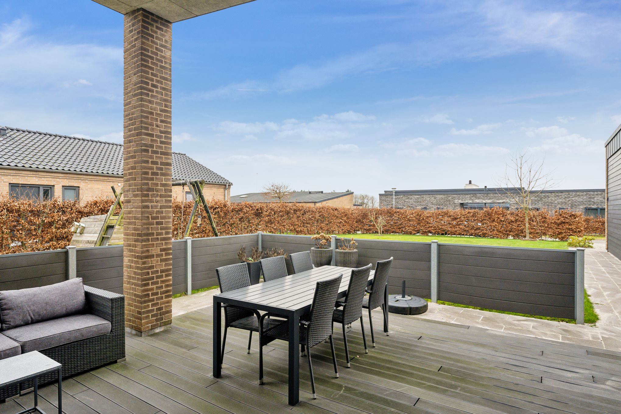 Fremhævet terrasse billede i fuldskærmstilstand. Billede af Kong Helges Vej 14, 8920 Randers NV