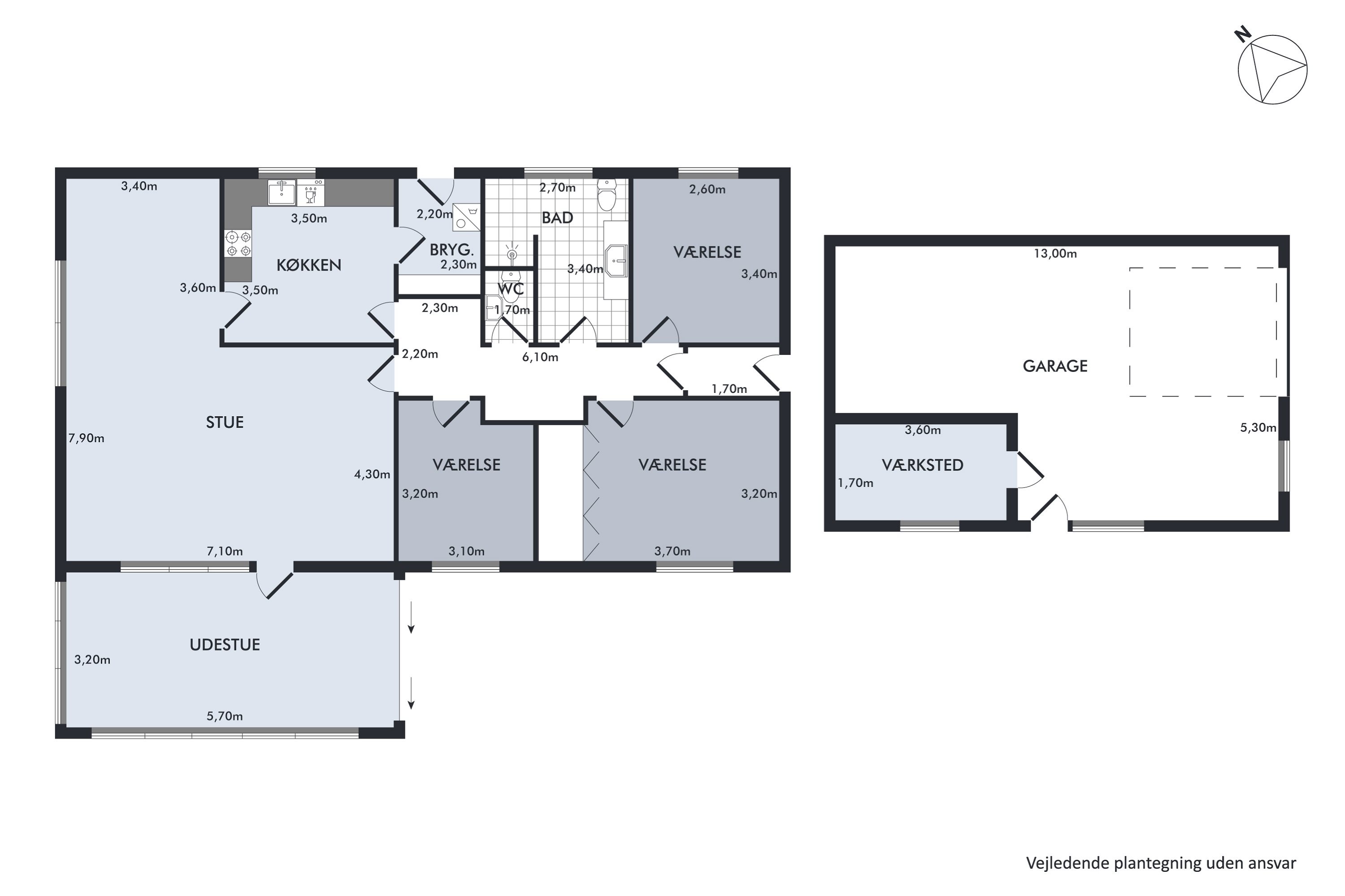 Plantegninger billede af Holbergsvej 5, 9760 Vrå