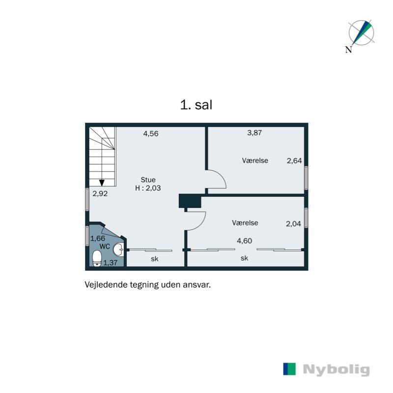 Plantegninger billede af Skolegade 17, Hou, 8300 Odder