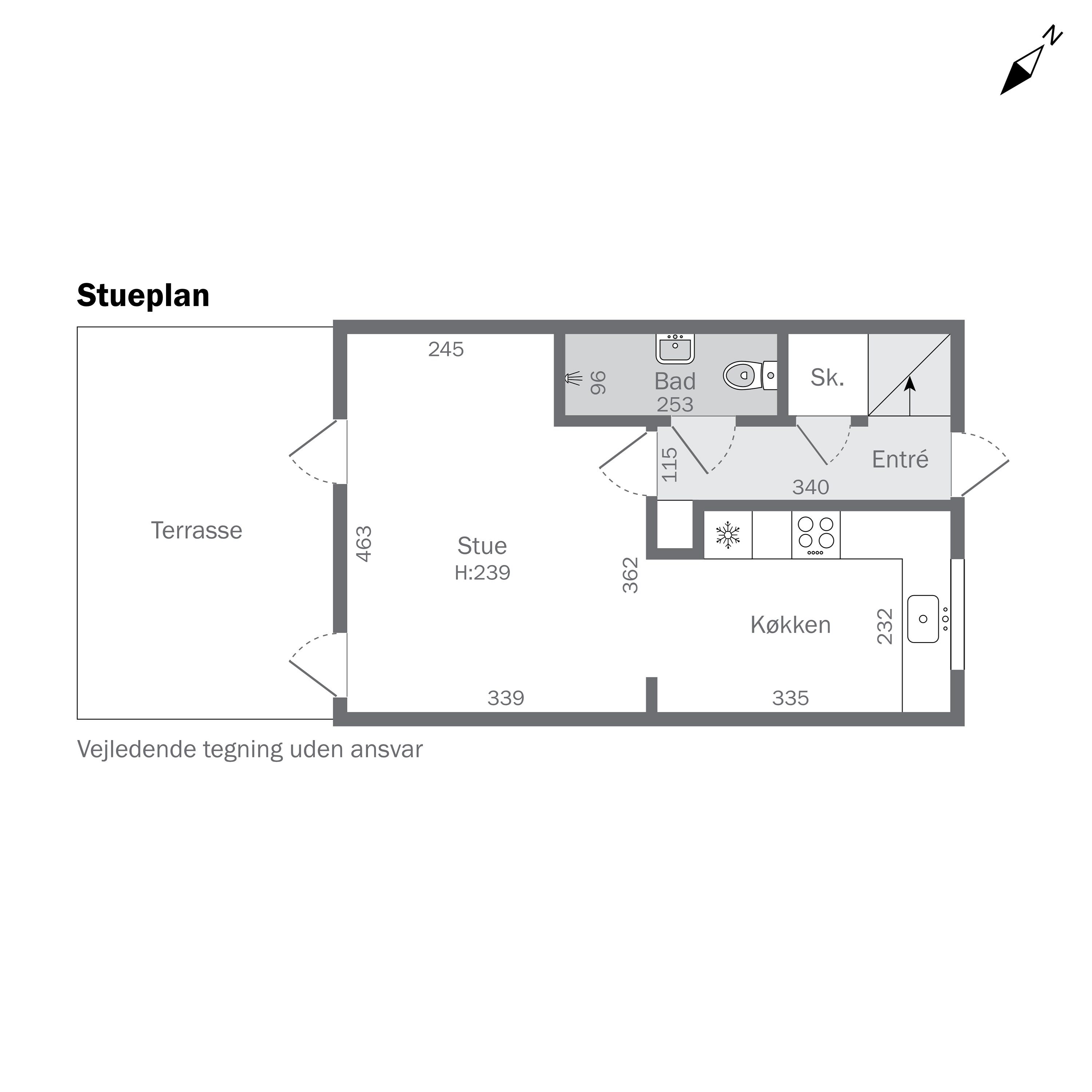Plantegninger billede af Eleonoravej 2B, 4000 Roskilde