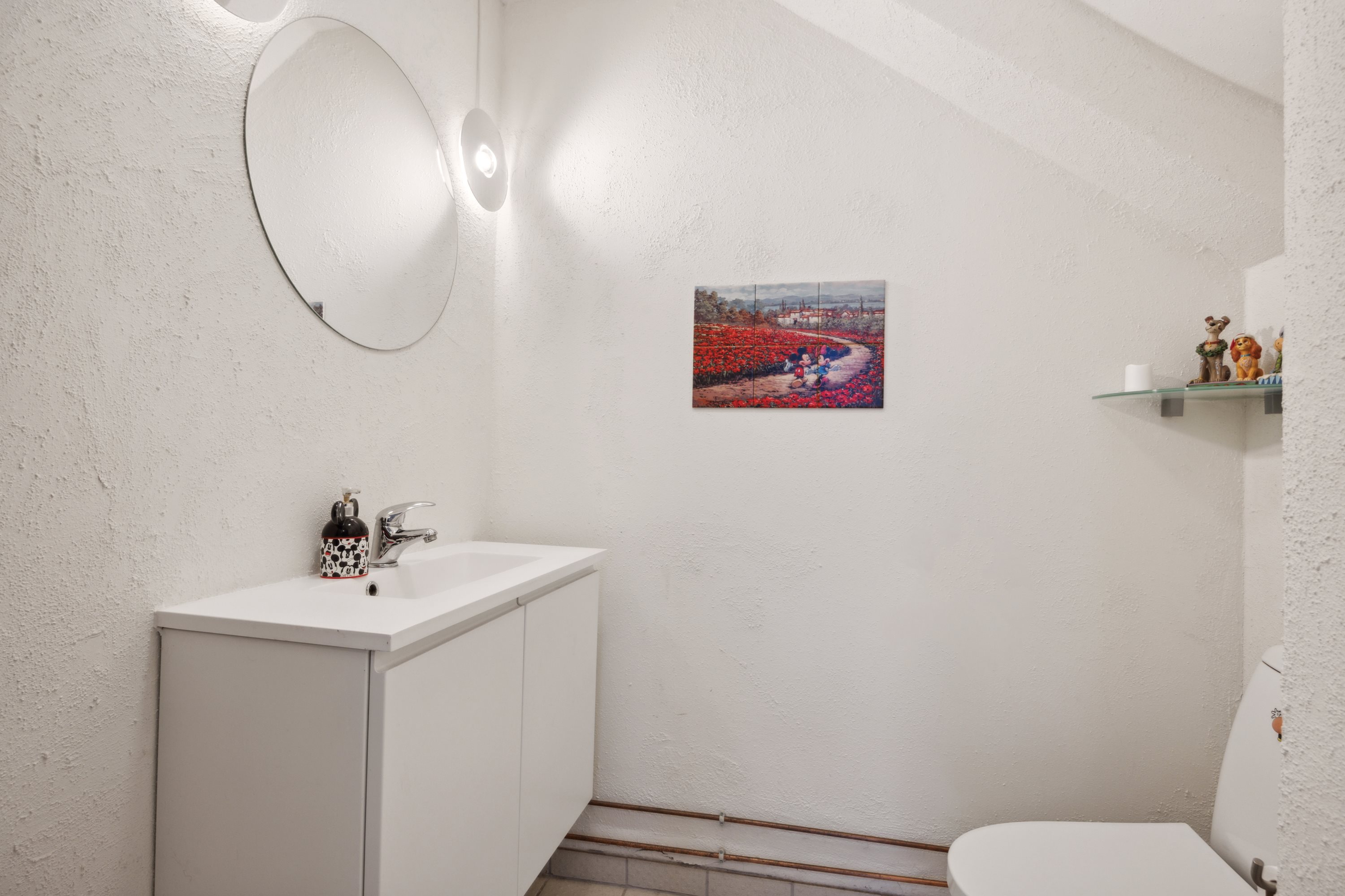 Fremhævet badeværelse billede i fuldskærmstilstand. Billede af Dyndetvej 9, 4140 Borup