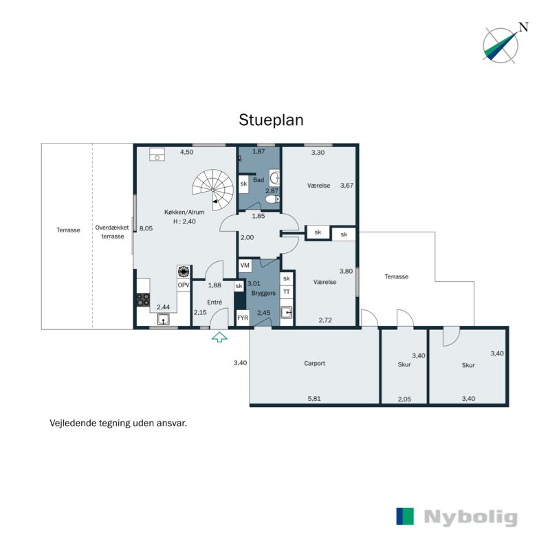 Plantegninger billede af Bækkevej 12, 6621 Gesten