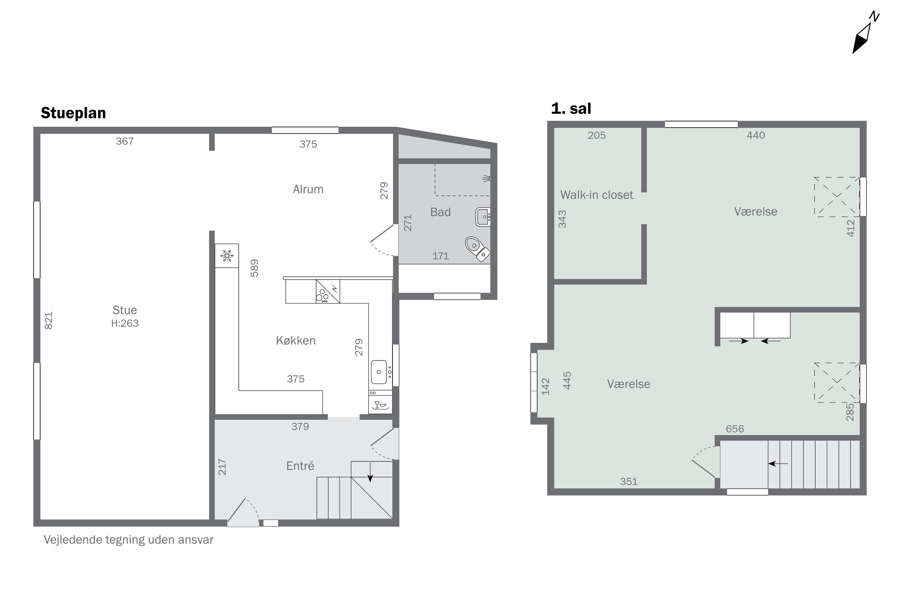 Plantegninger billede af Grønvej 20, 4700 Næstved