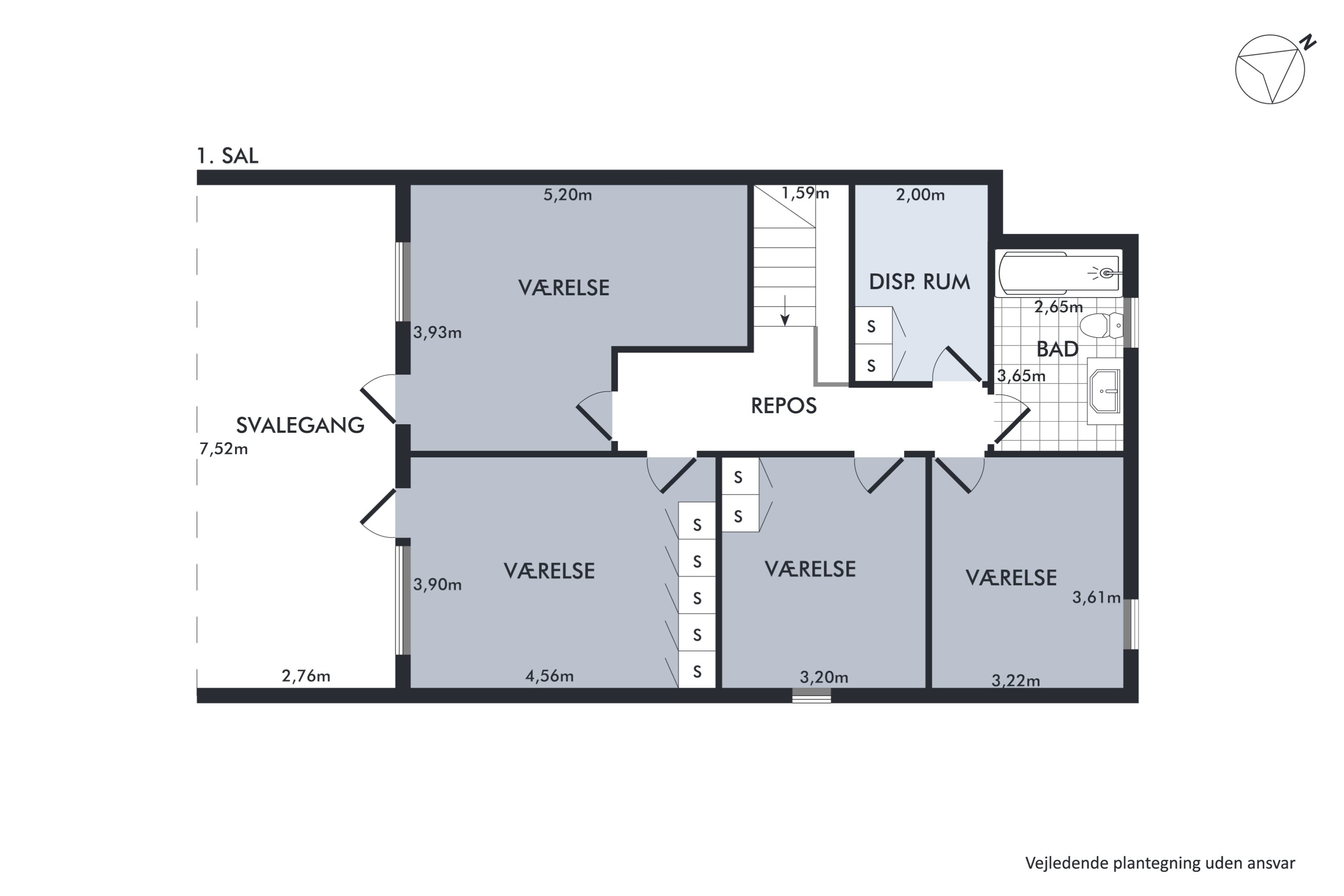 Plantegninger billede af Tranekær 48, Vester Hassing, 9310 Vodskov