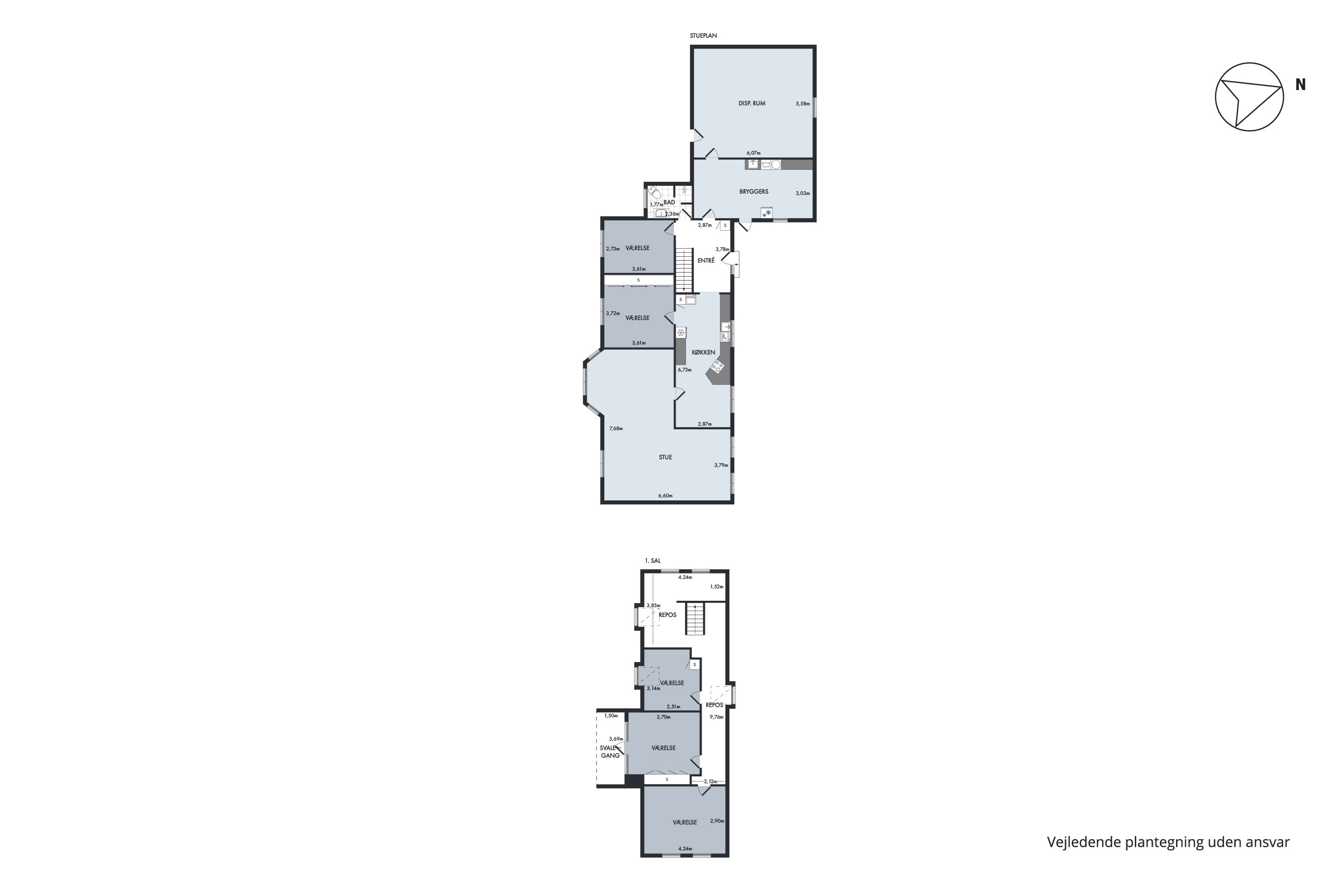 Plantegninger billede af Brundvej 1D, Brund, 7700 Thisted