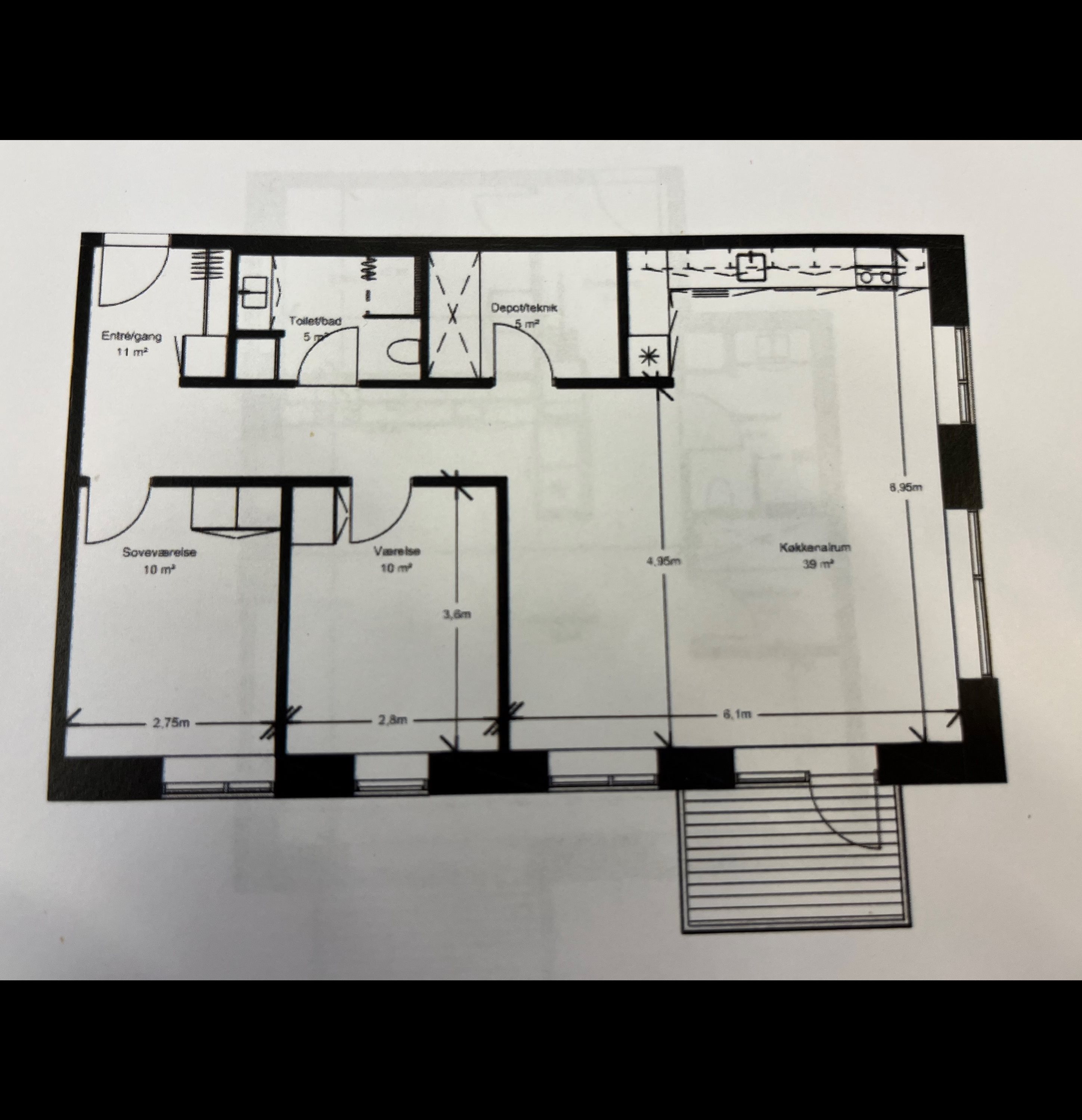 Plantegninger billede af Peder Nielsens Gade 1, 3. 2., 9700 Brønderslev