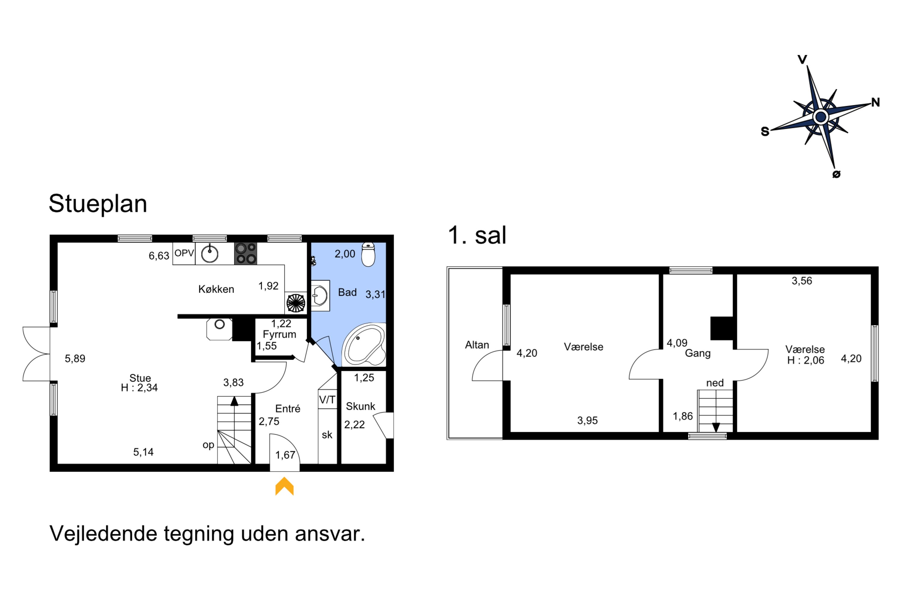 Plantegninger billede af Knakvej 22, Vedersø, 6990 Ulfborg