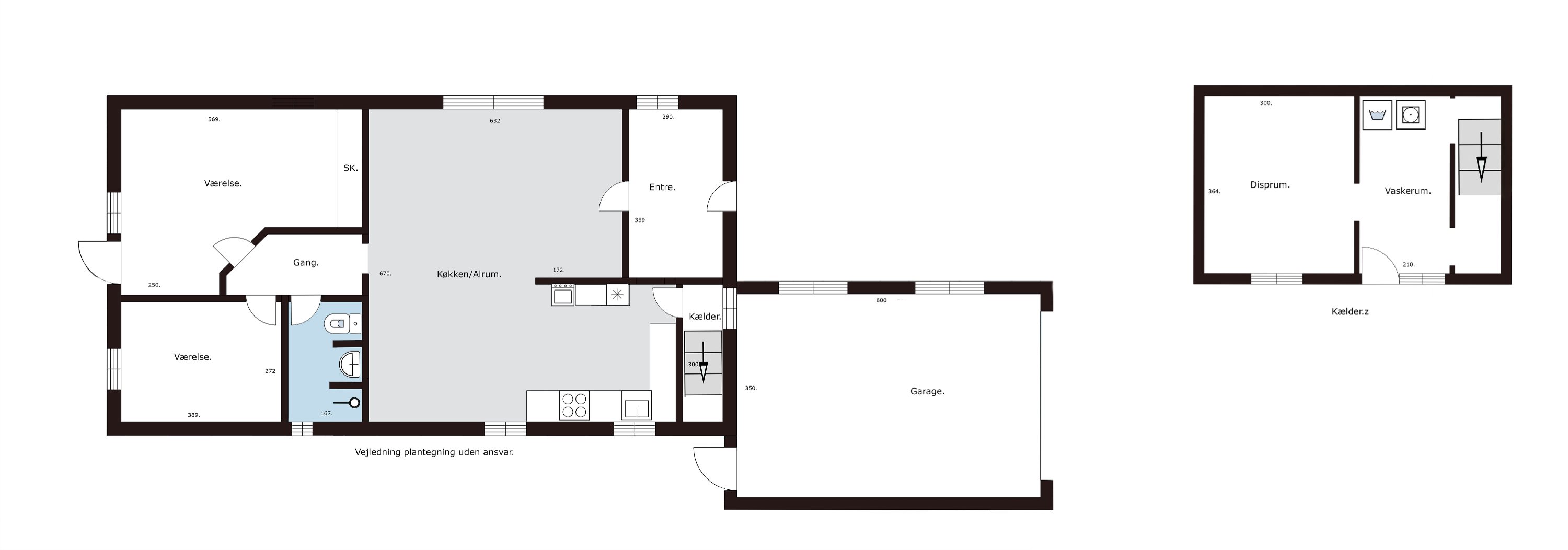Plantegninger billede af Hybenvænget 2, Turup, 5610 Assens