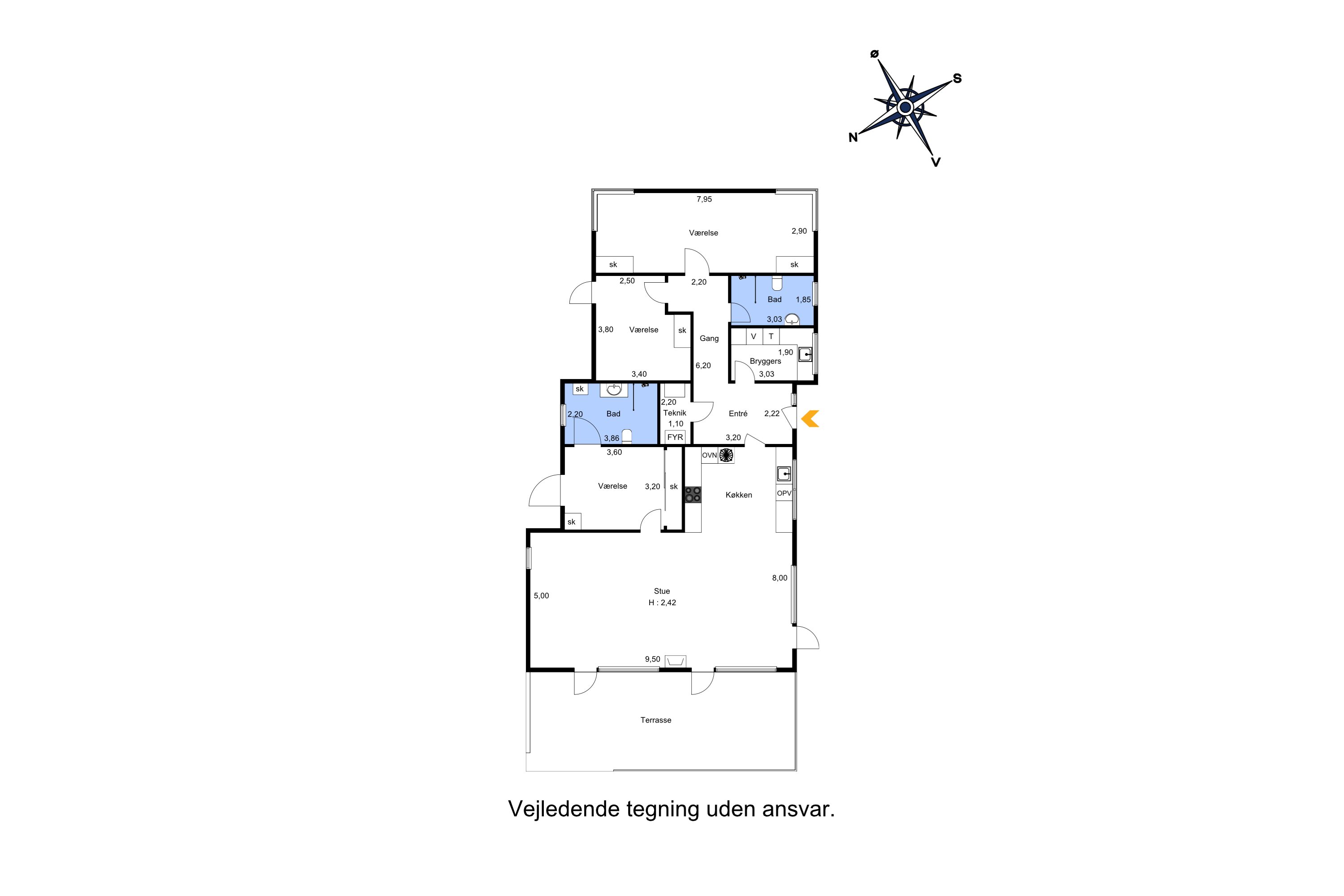 Plantegninger billede af Flade Engvej 45, 9900 Frederikshavn