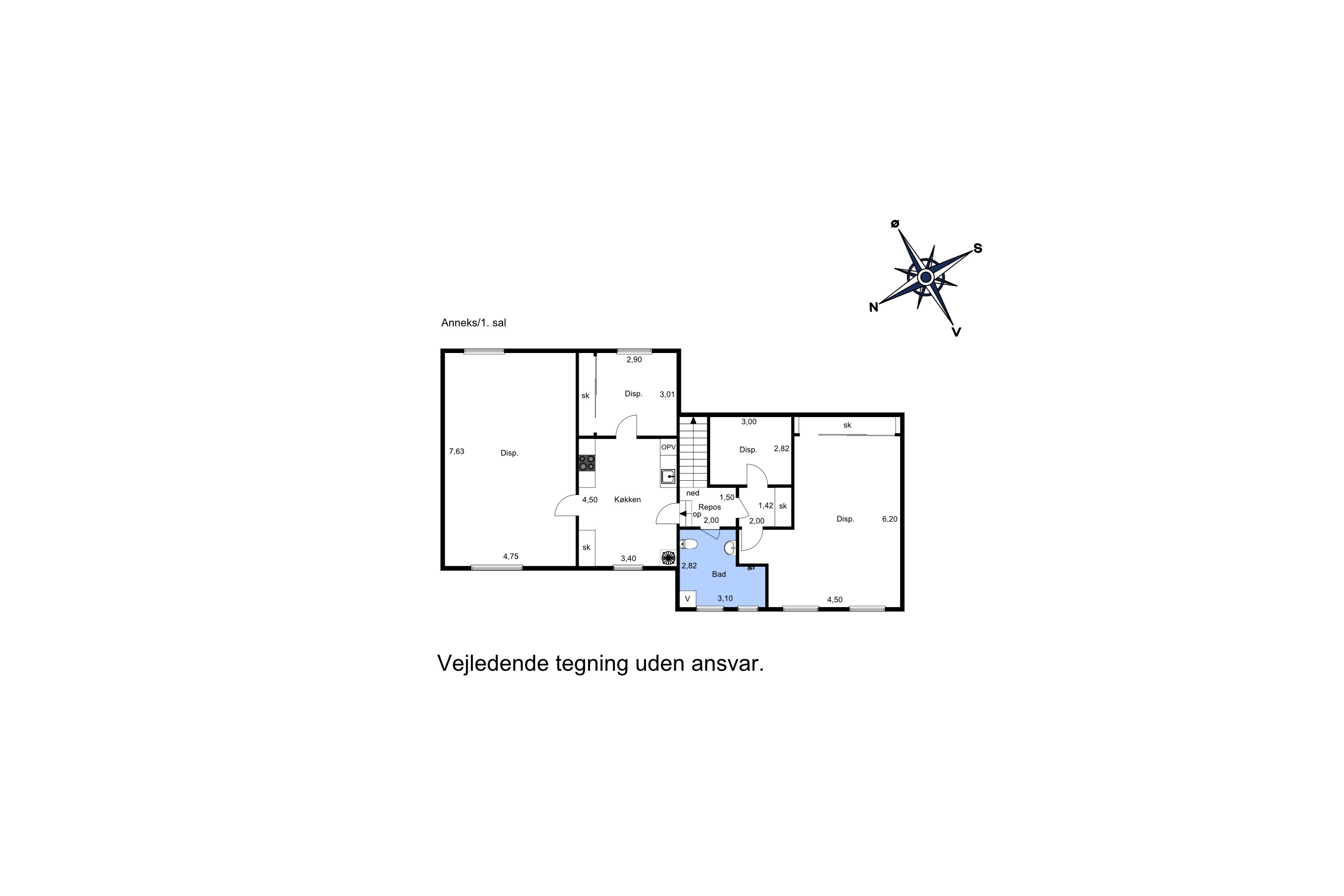 Plantegninger billede af Flade Engvej 45, 9900 Frederikshavn