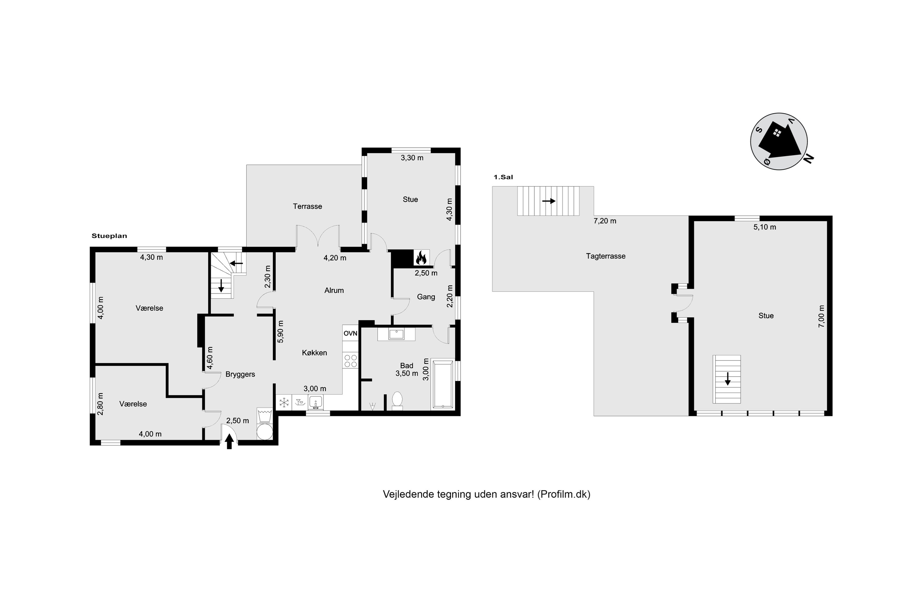 Plantegninger billede af Vesterhavsgade 1, Ferring, 7620 Lemvig