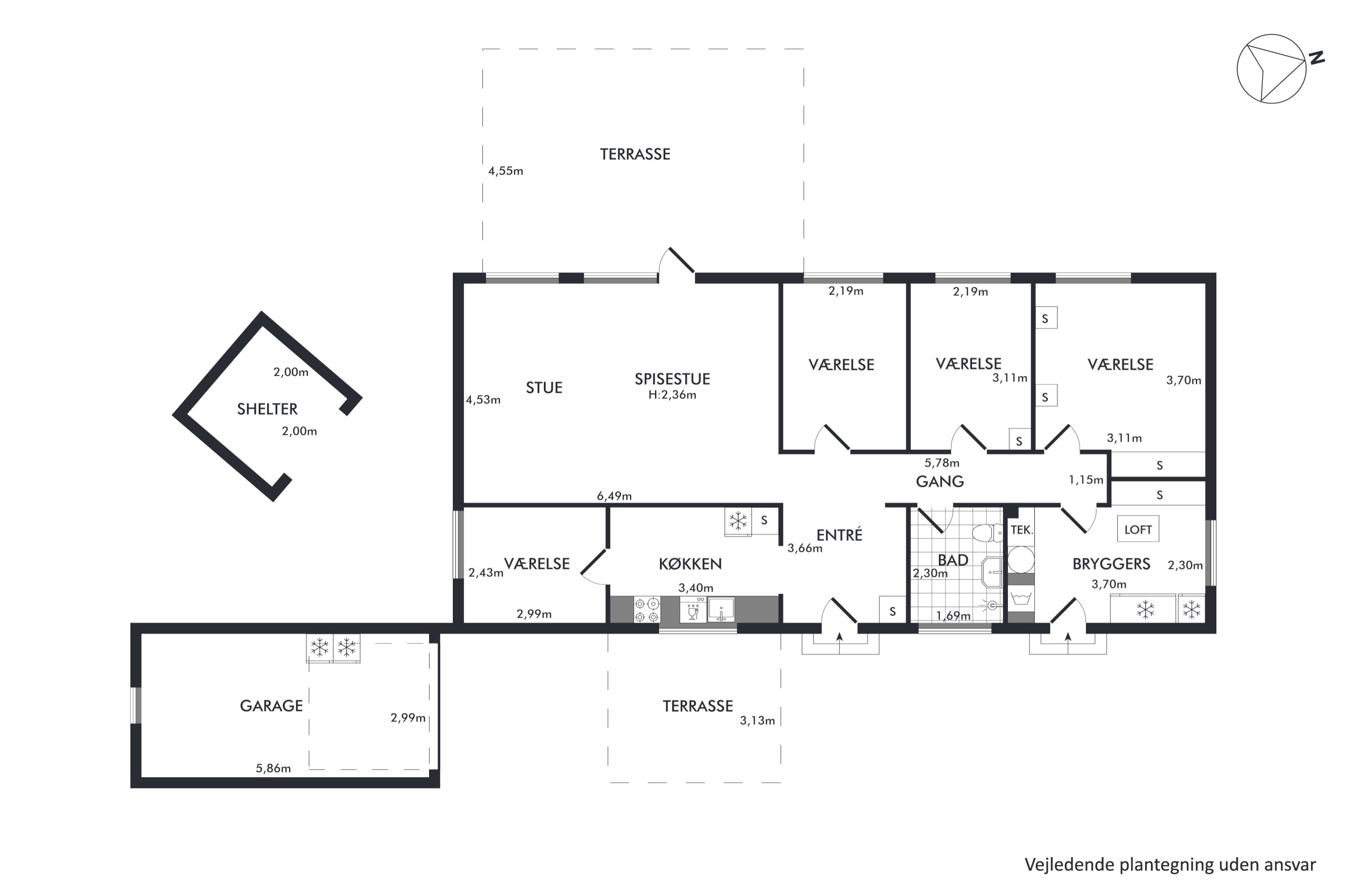 Plantegninger billede af Kornvænget 8, 4673 Rødvig Stevns
