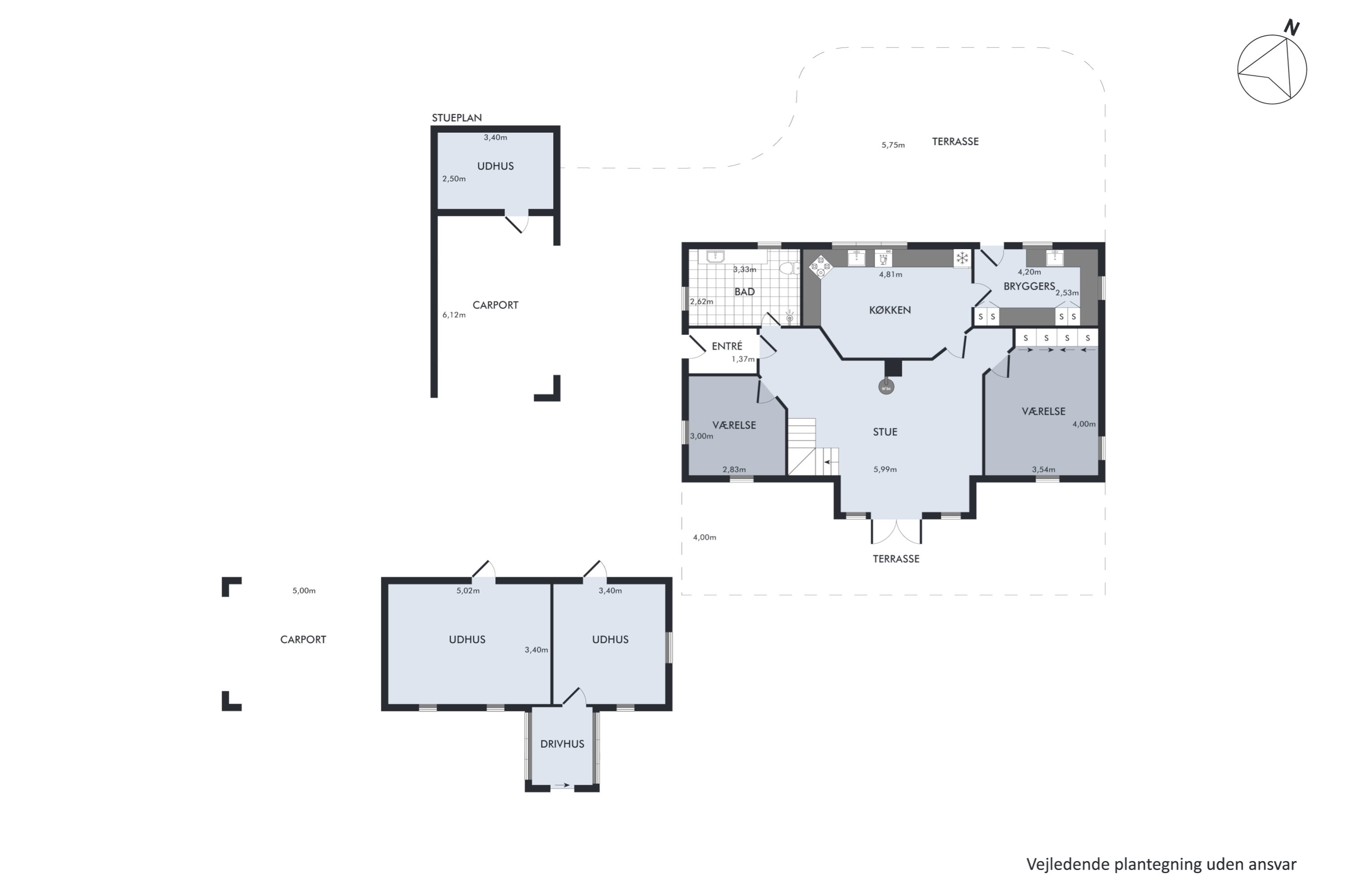 Plantegninger billede af Karolinelund 2, 9460 Brovst