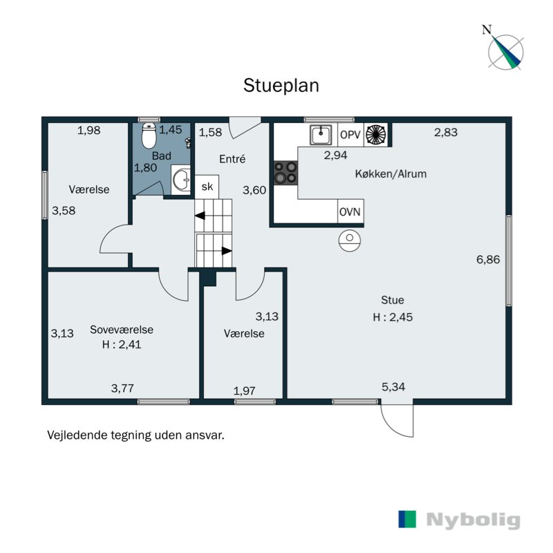 Plantegninger billede af Hesselbjergvej 14, Boulstrup, 8300 Odder