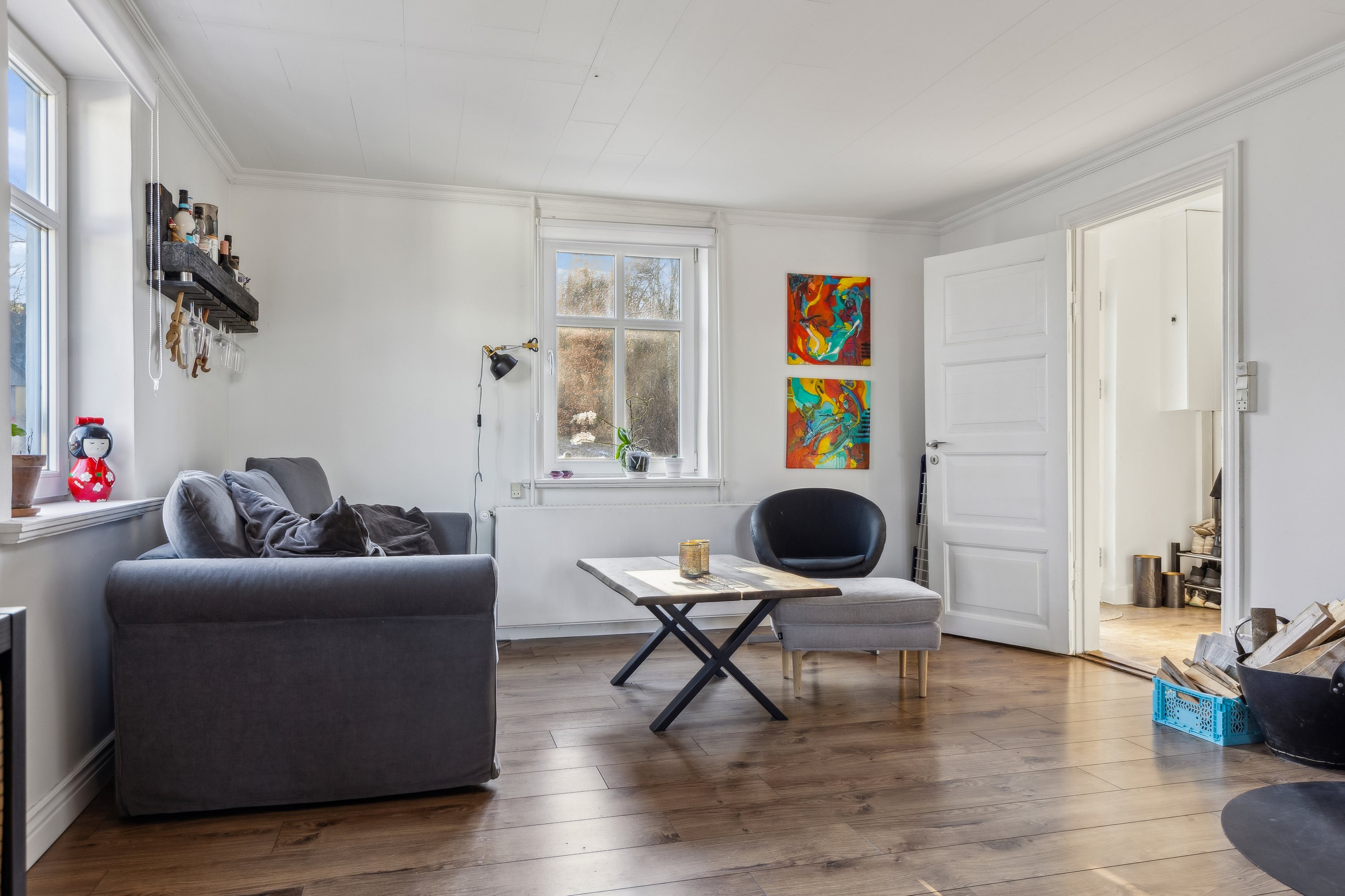 Fremhævet stue billede i fuldskærmstilstand. Billede af Hovedgaden 109, 4295 Stenlille