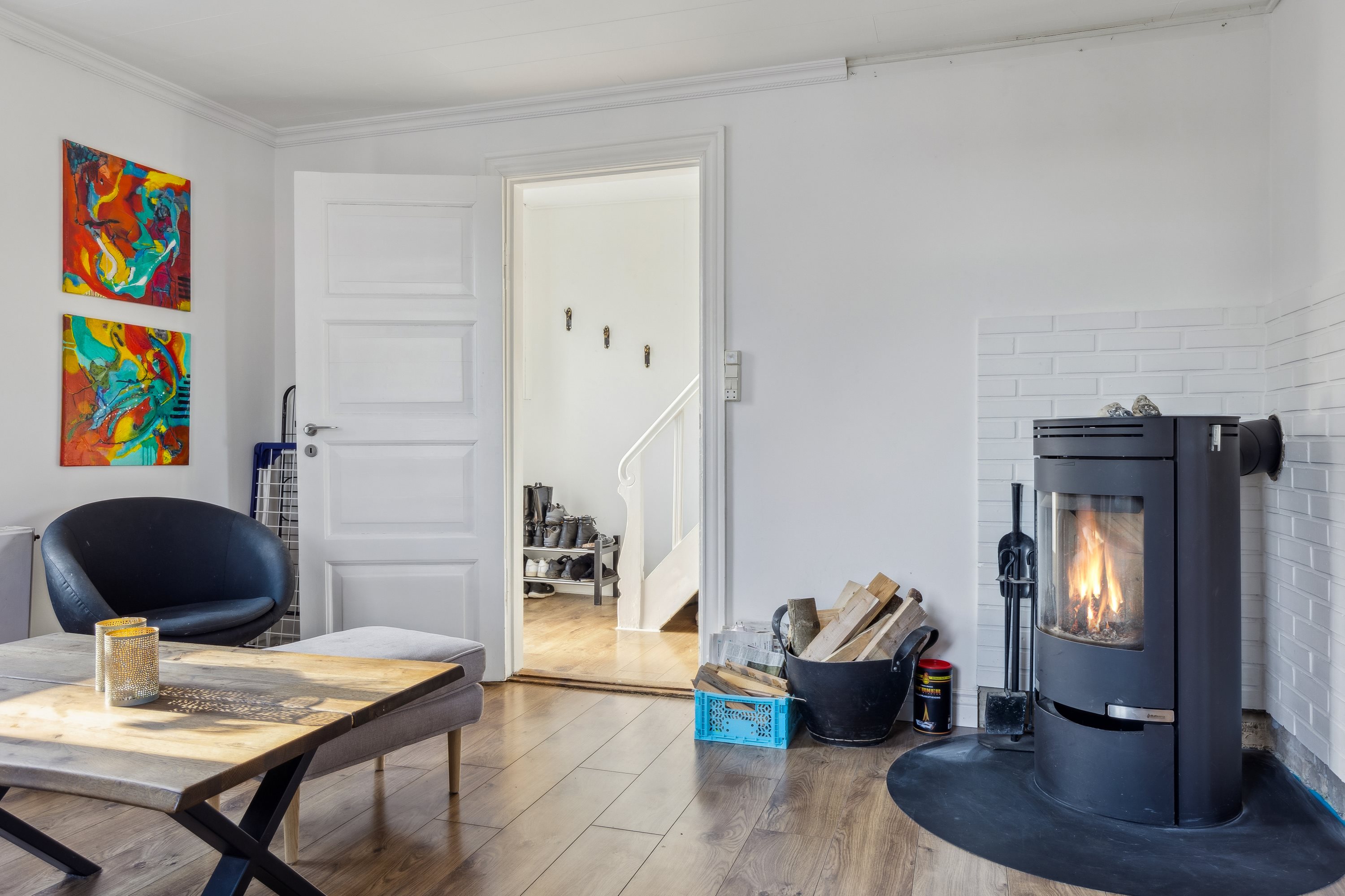 Fremhævet stue billede i fuldskærmstilstand. Billede af Hovedgaden 109, 4295 Stenlille