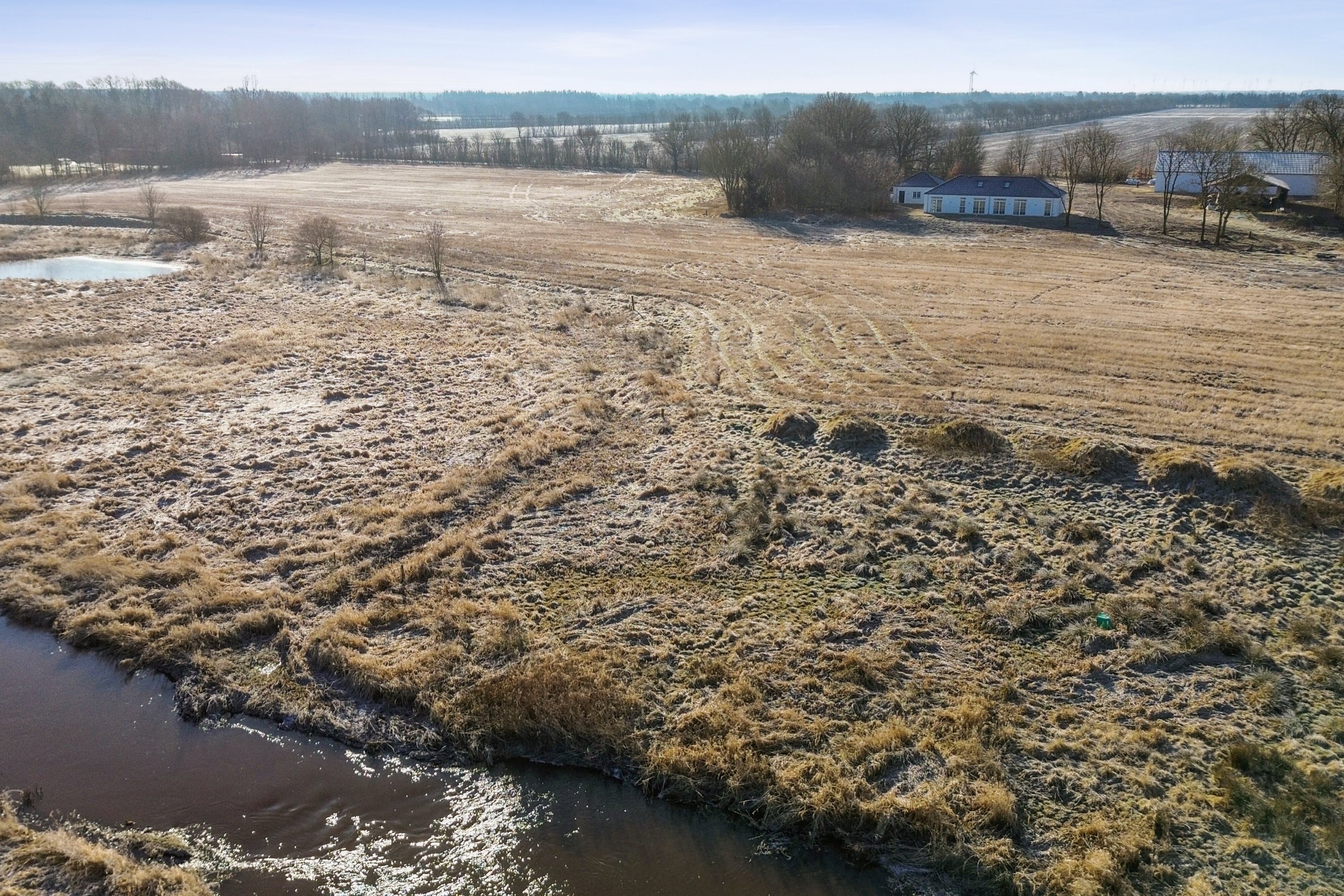 Fremhævet luftfoto billede i fuldskærmstilstand. Billede af Flensborgvej 21, Jyndevad, 6360 Tinglev