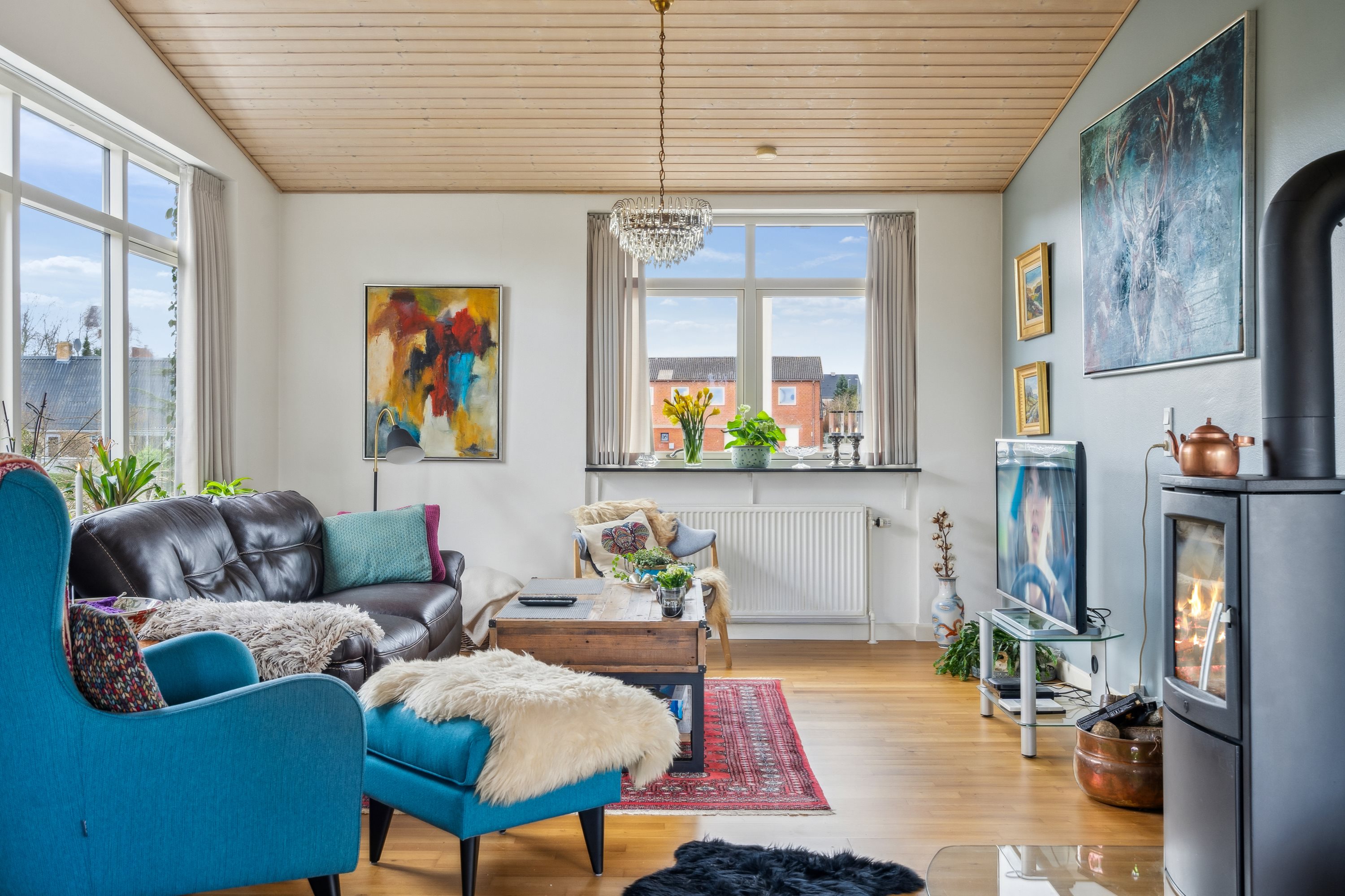 Fremhævet stue billede i fuldskærmstilstand. Billede af Springvandspladsen 4, Als, 9560 Hadsund