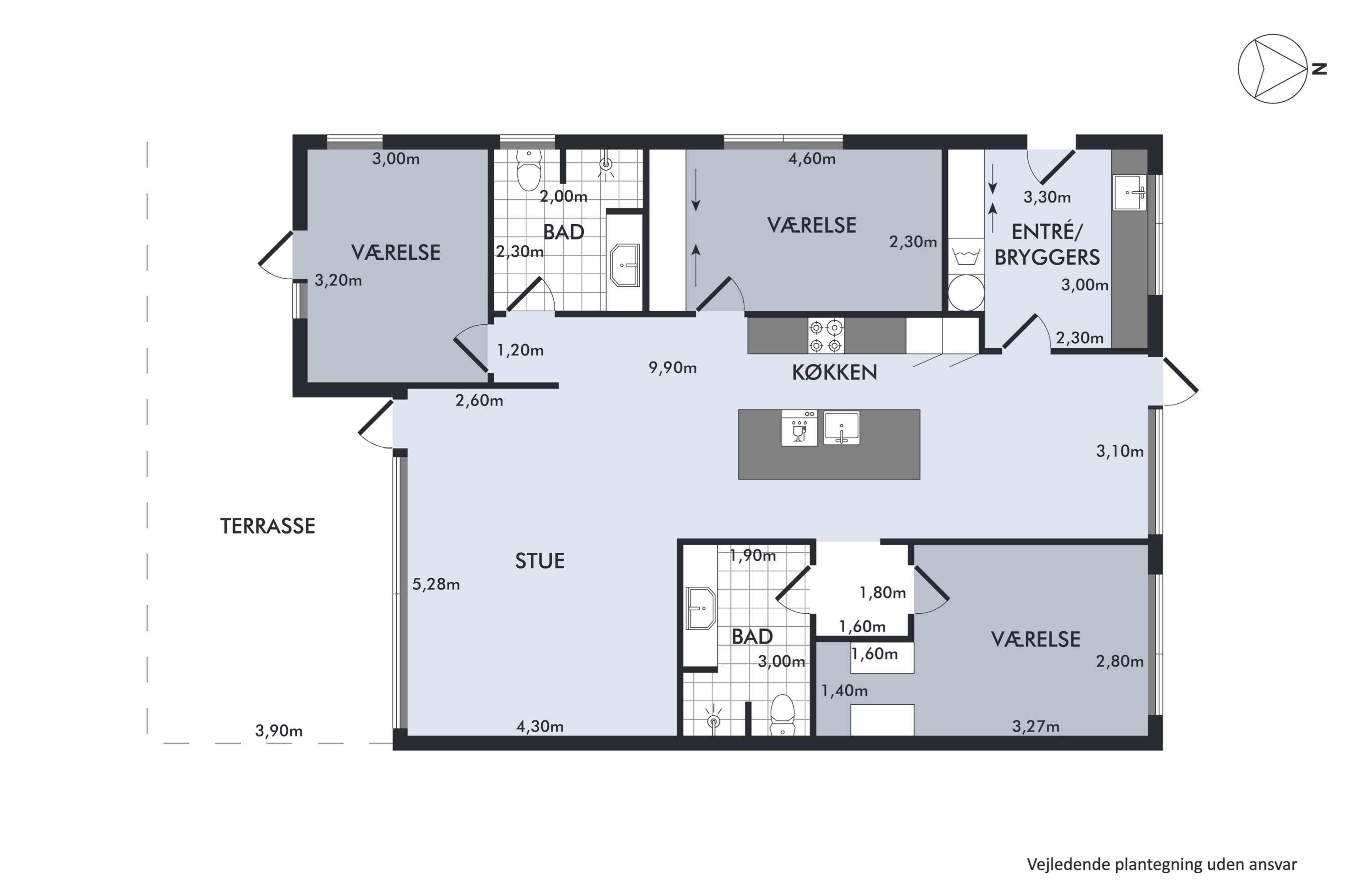 Plantegninger billede af Kornumgårdsvej 16, 9700 Brønderslev