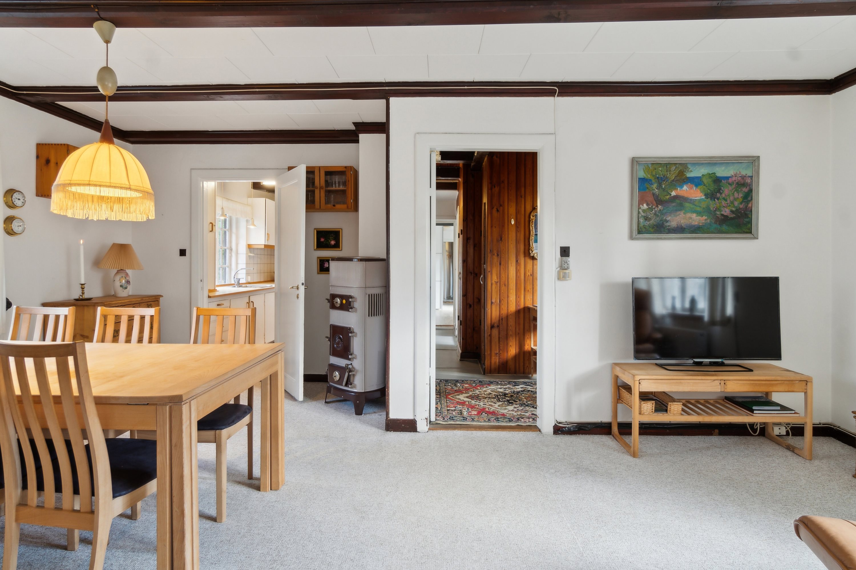 Fremhævet spisestue billede i fuldskærmstilstand. Billede af Vej 11 3, Jyderup Lyng, 4560 Vig