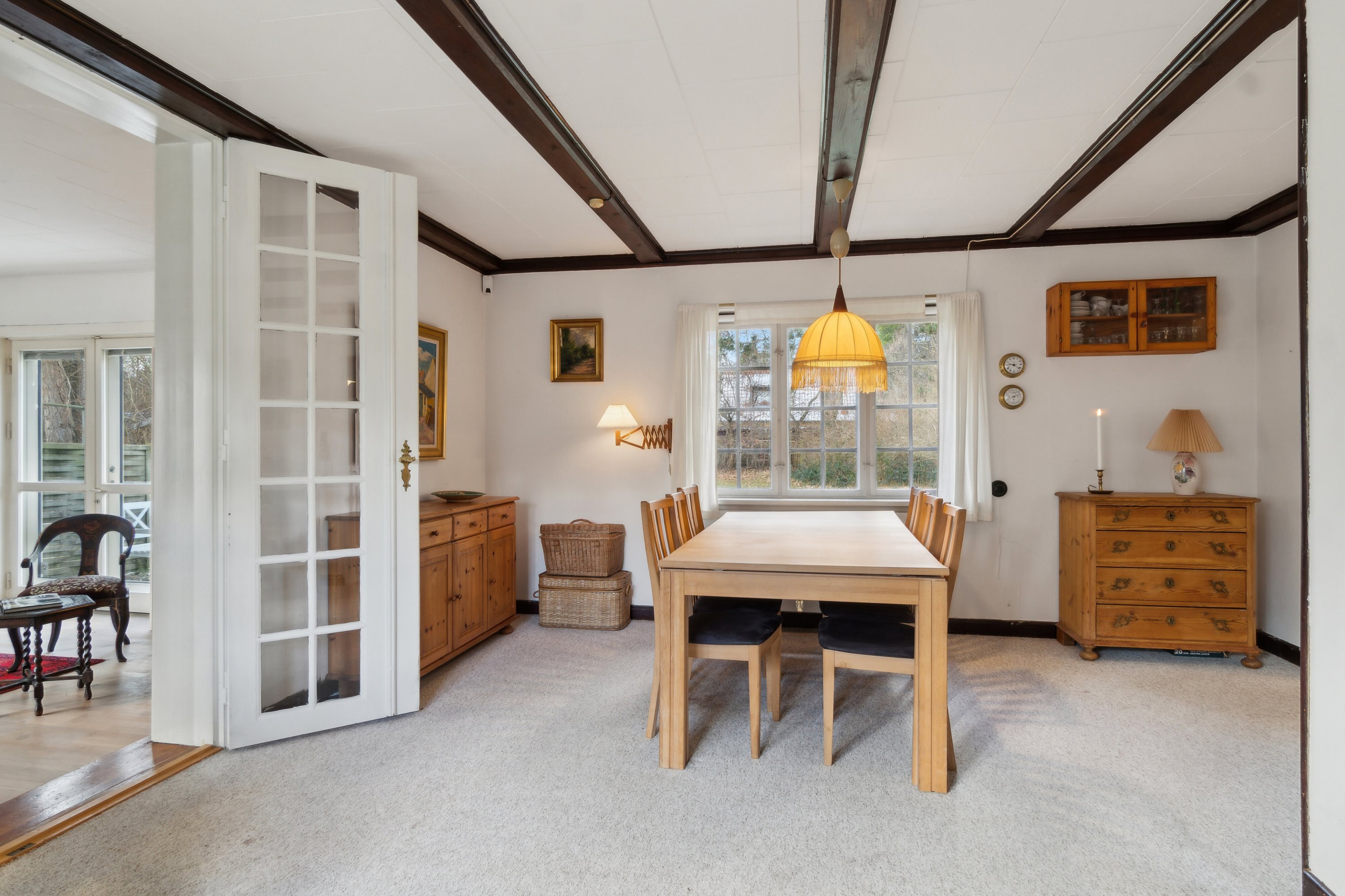 Fremhævet spisestue billede i fuldskærmstilstand. Billede af Vej 11 3, Jyderup Lyng, 4560 Vig