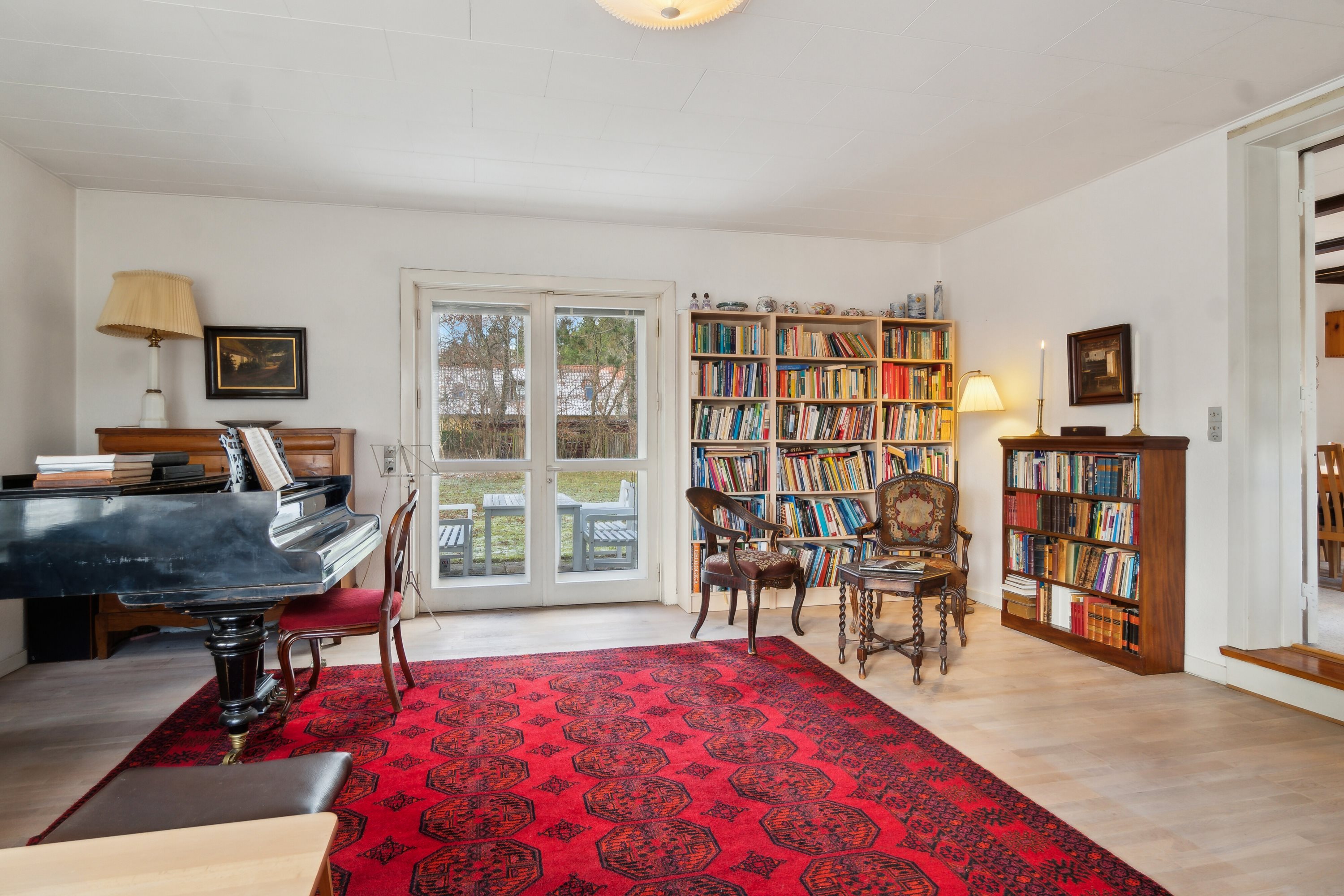 Fremhævet stue billede i fuldskærmstilstand. Billede af Vej 11 3, Jyderup Lyng, 4560 Vig