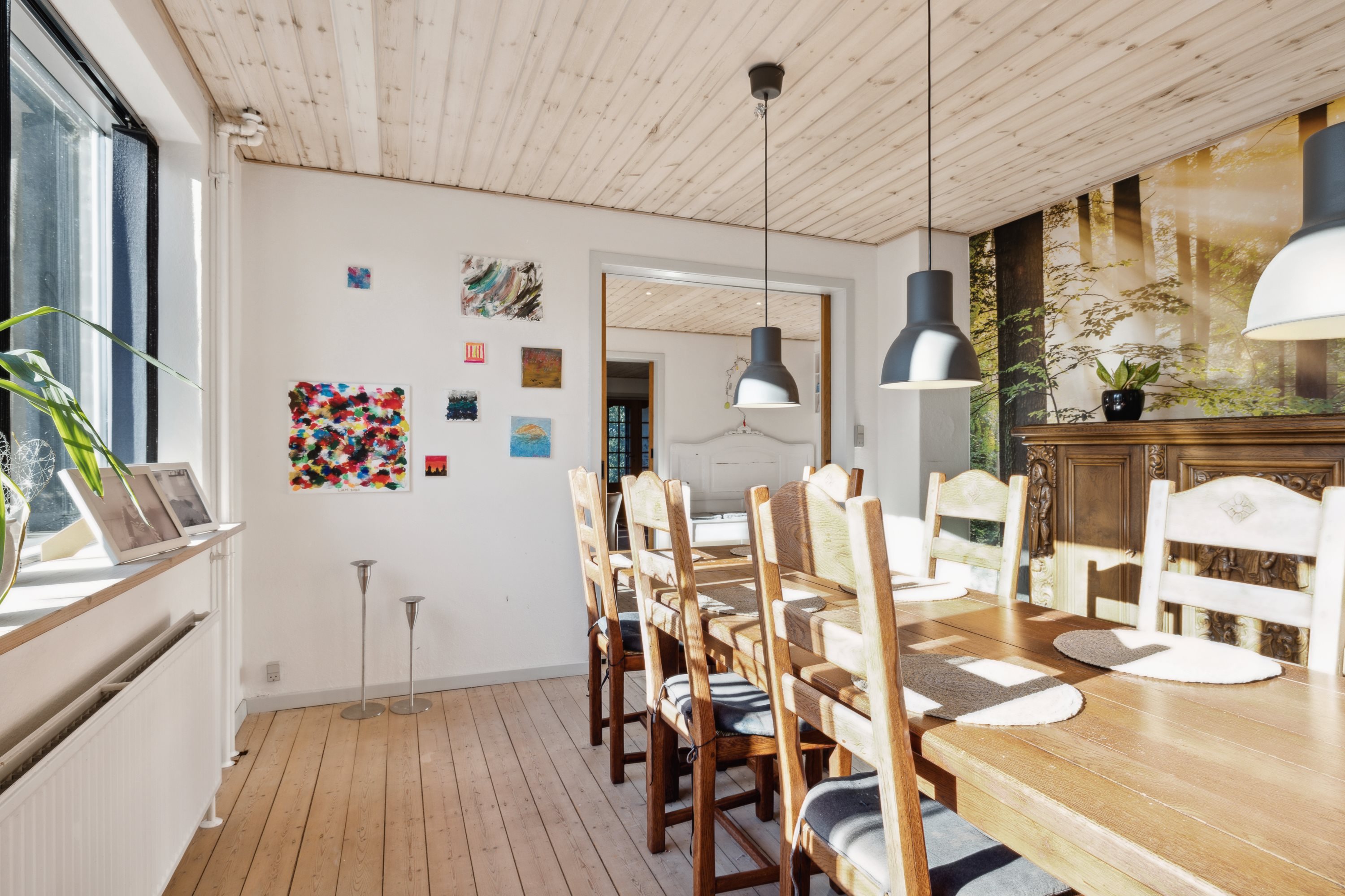 Fremhævet spisestue billede i fuldskærmstilstand. Billede af Skivevej 230, 8831 Løgstrup