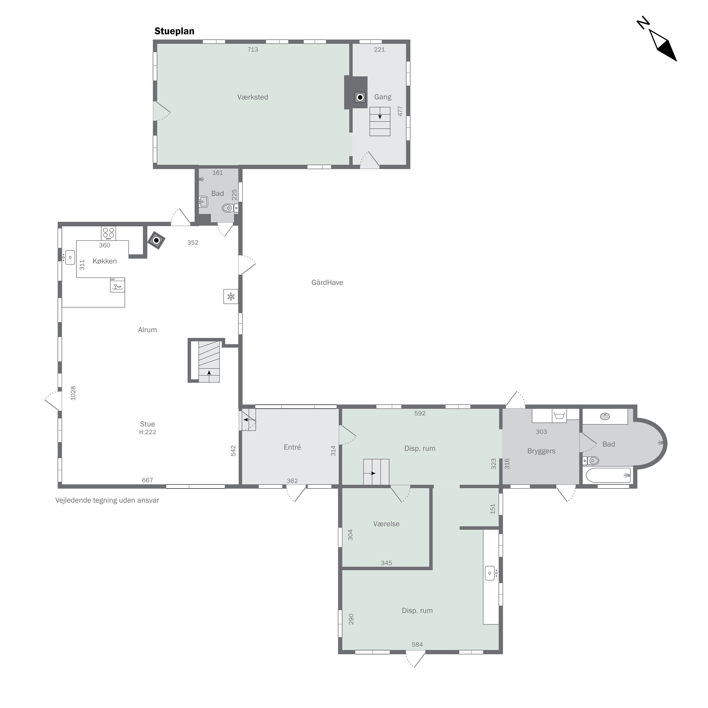 Plantegninger billede af Vårøvej 13, Tåsinge, 5700 Svendborg
