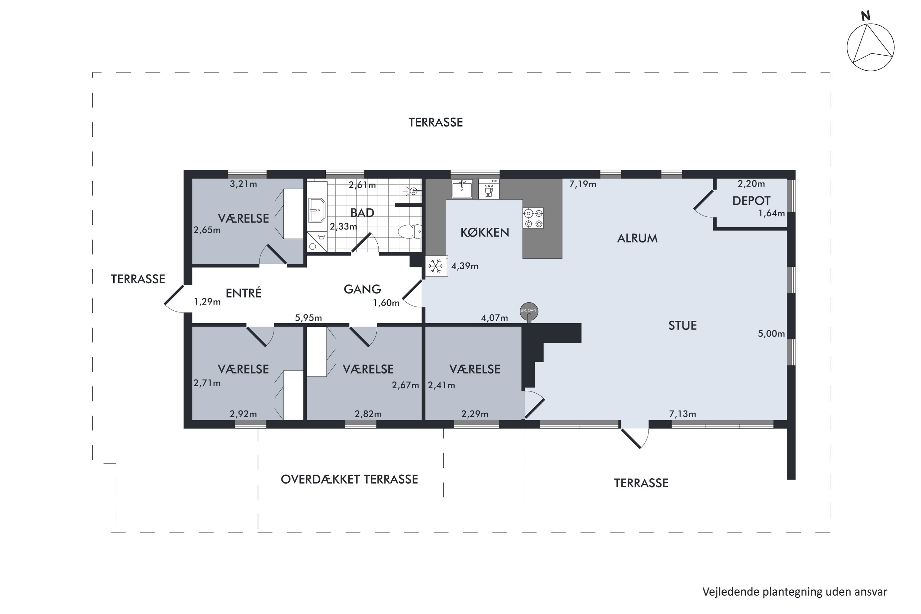 Plantegninger billede af Dalvangen 15, Boeslum Bakker, 8400 Ebeltoft