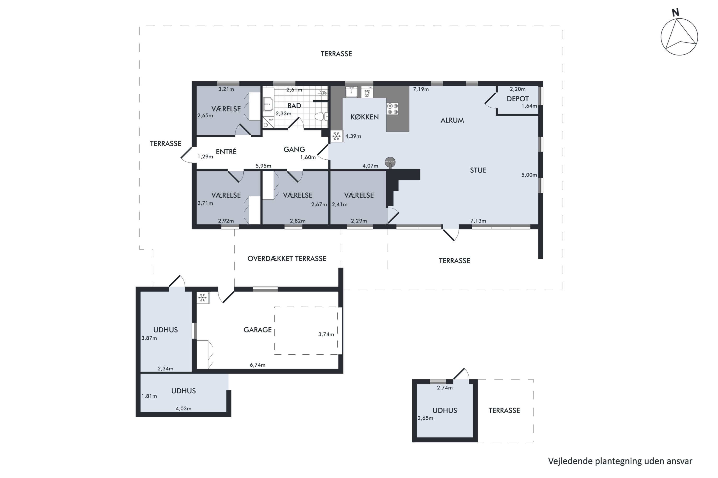 Plantegninger billede af Dalvangen 15, Boeslum Bakker, 8400 Ebeltoft