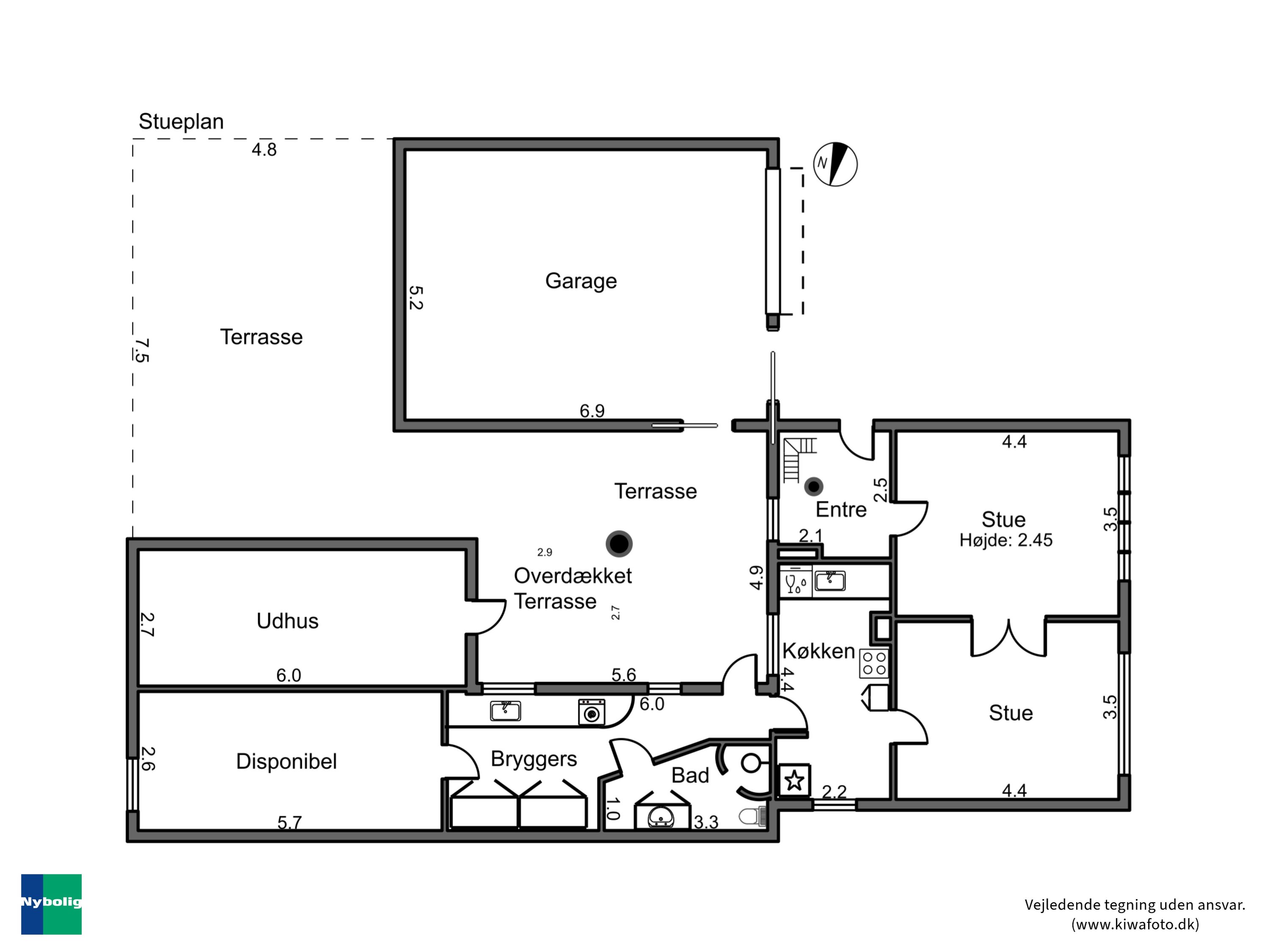Plantegninger billede af Østervang 31, 4930 Maribo