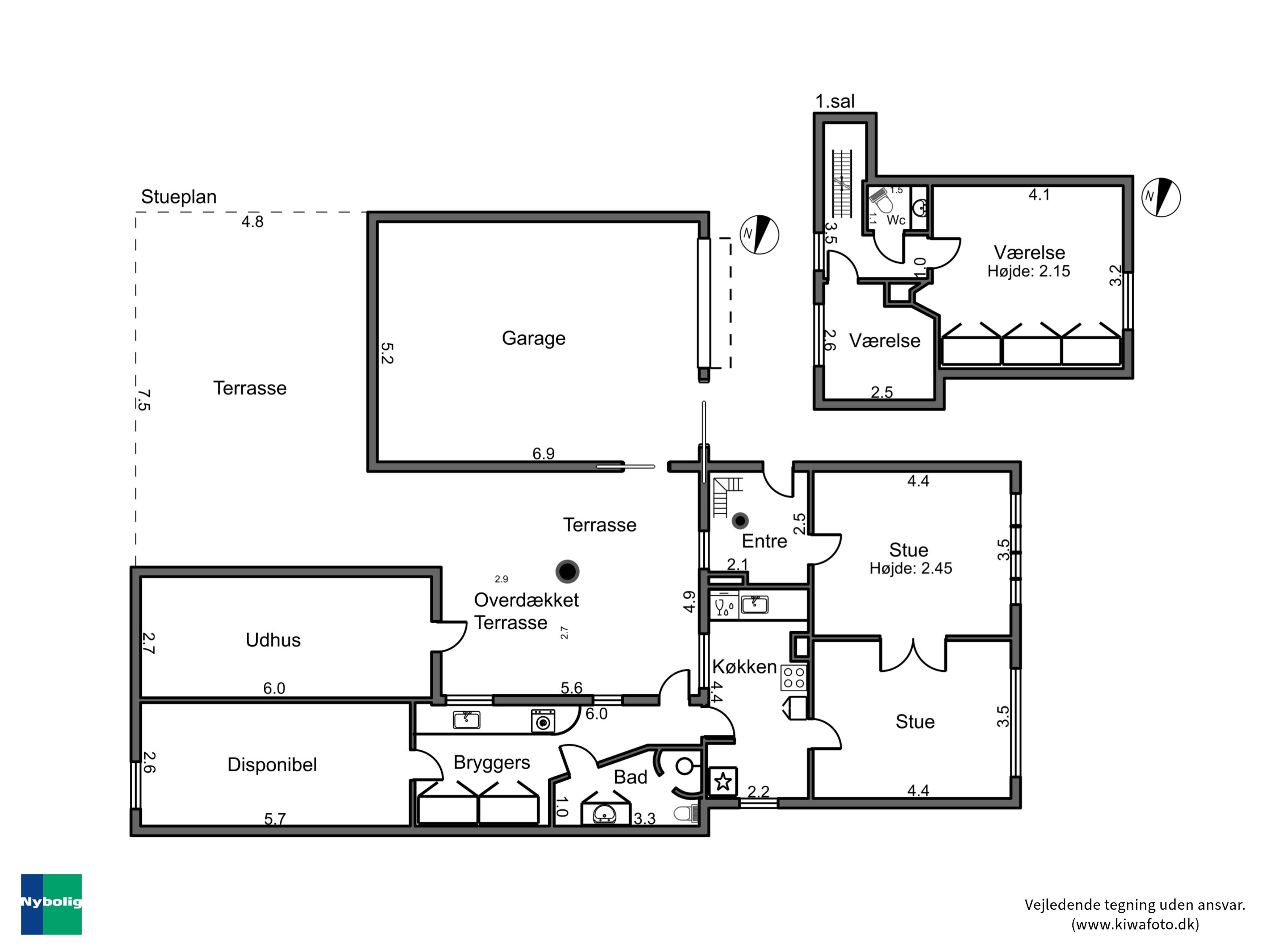 Plantegninger billede af Østervang 31, 4930 Maribo