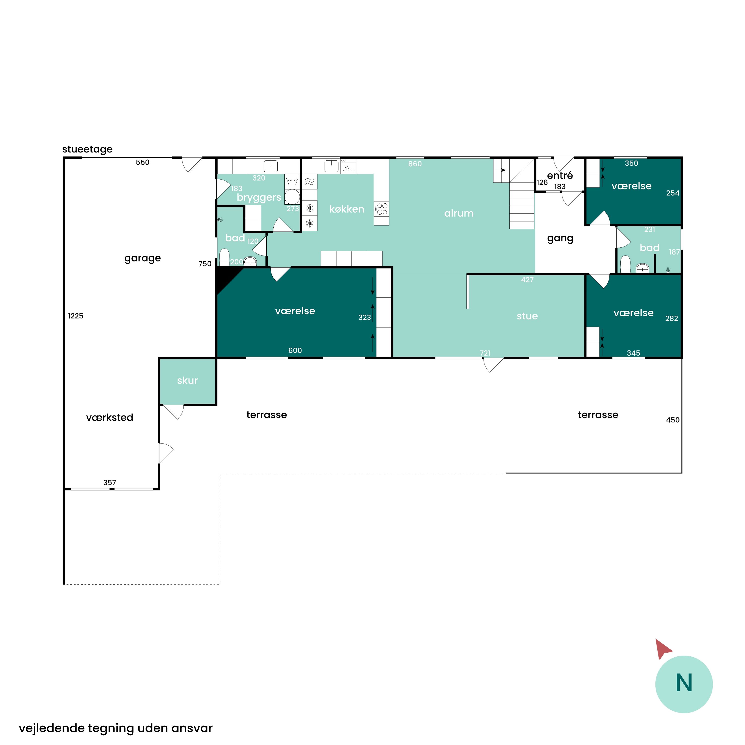 Plantegninger billede af Tømrervej 2, 6710 Esbjerg V