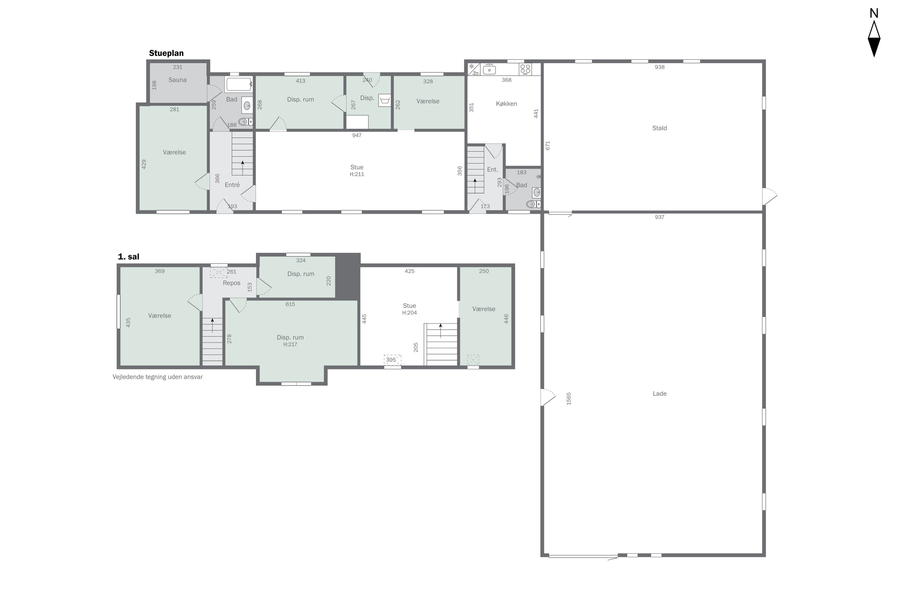 Plantegninger billede af Tverstedvej 25, Uggerby, 9800 Hjørring