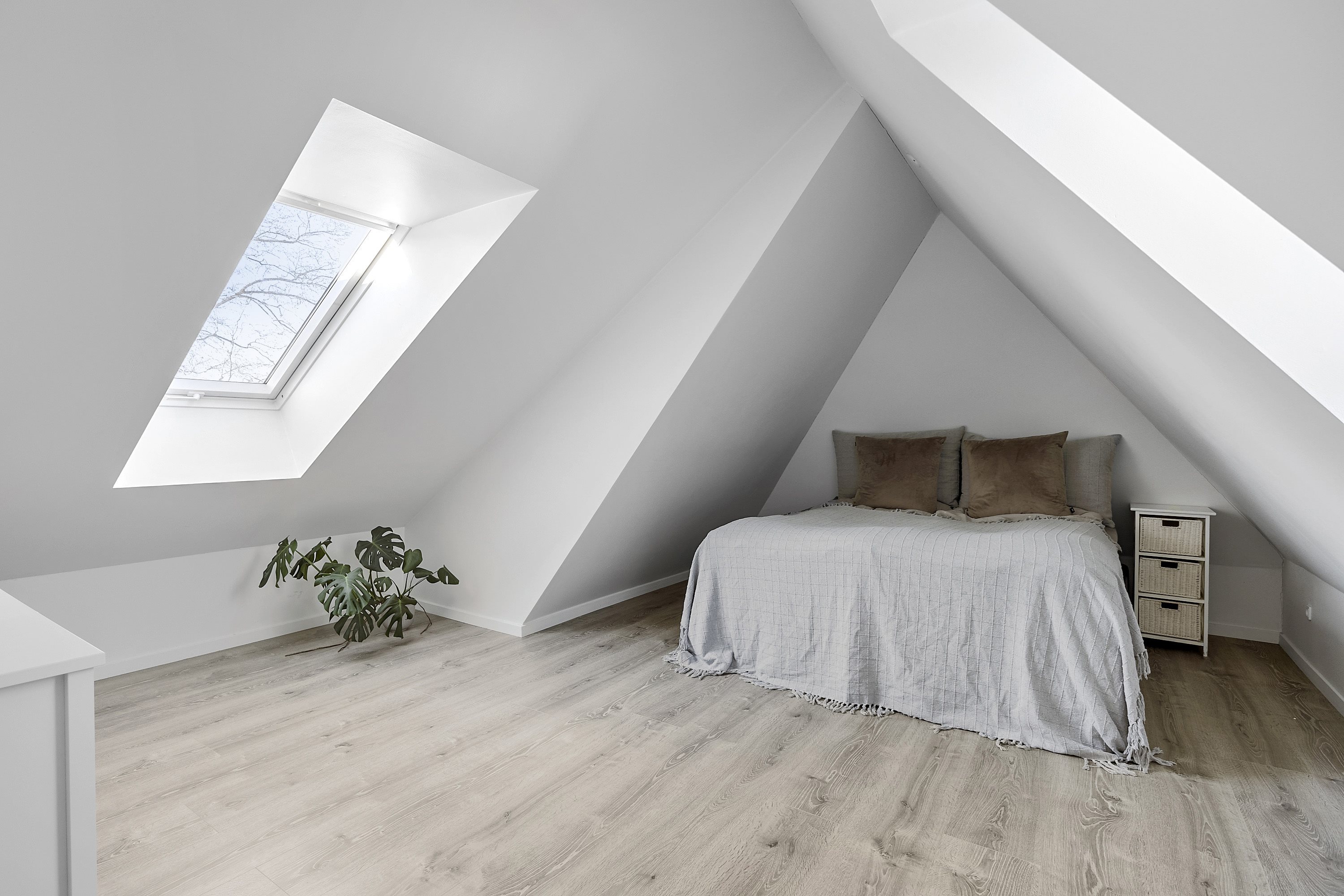 Fremhævet soveværelse billede i fuldskærmstilstand. Billede af Foerlev Møllevej 37, Mesing, 8660 Skanderborg