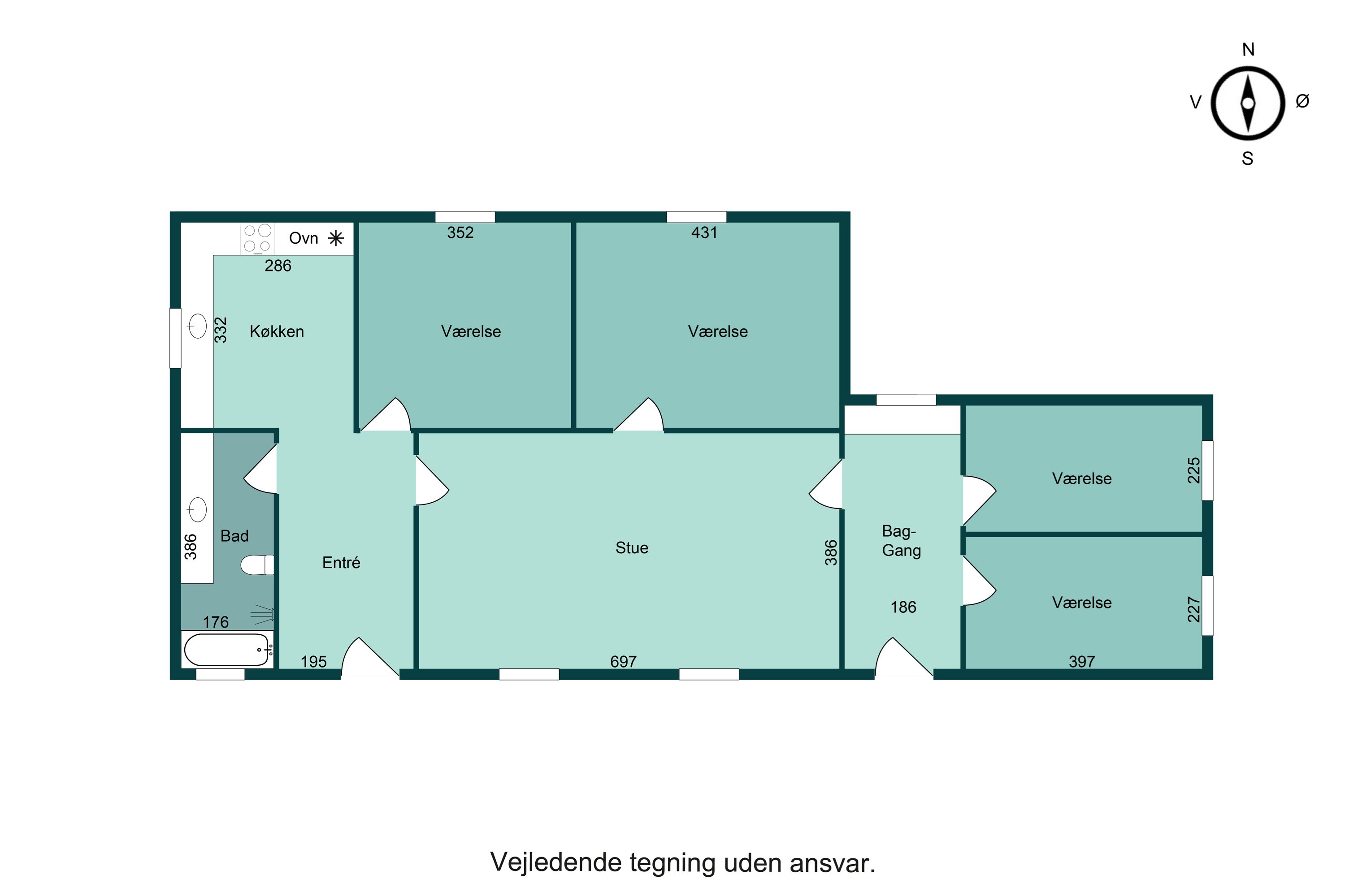 Plantegninger billede af Voldgade 66, 8700 Horsens