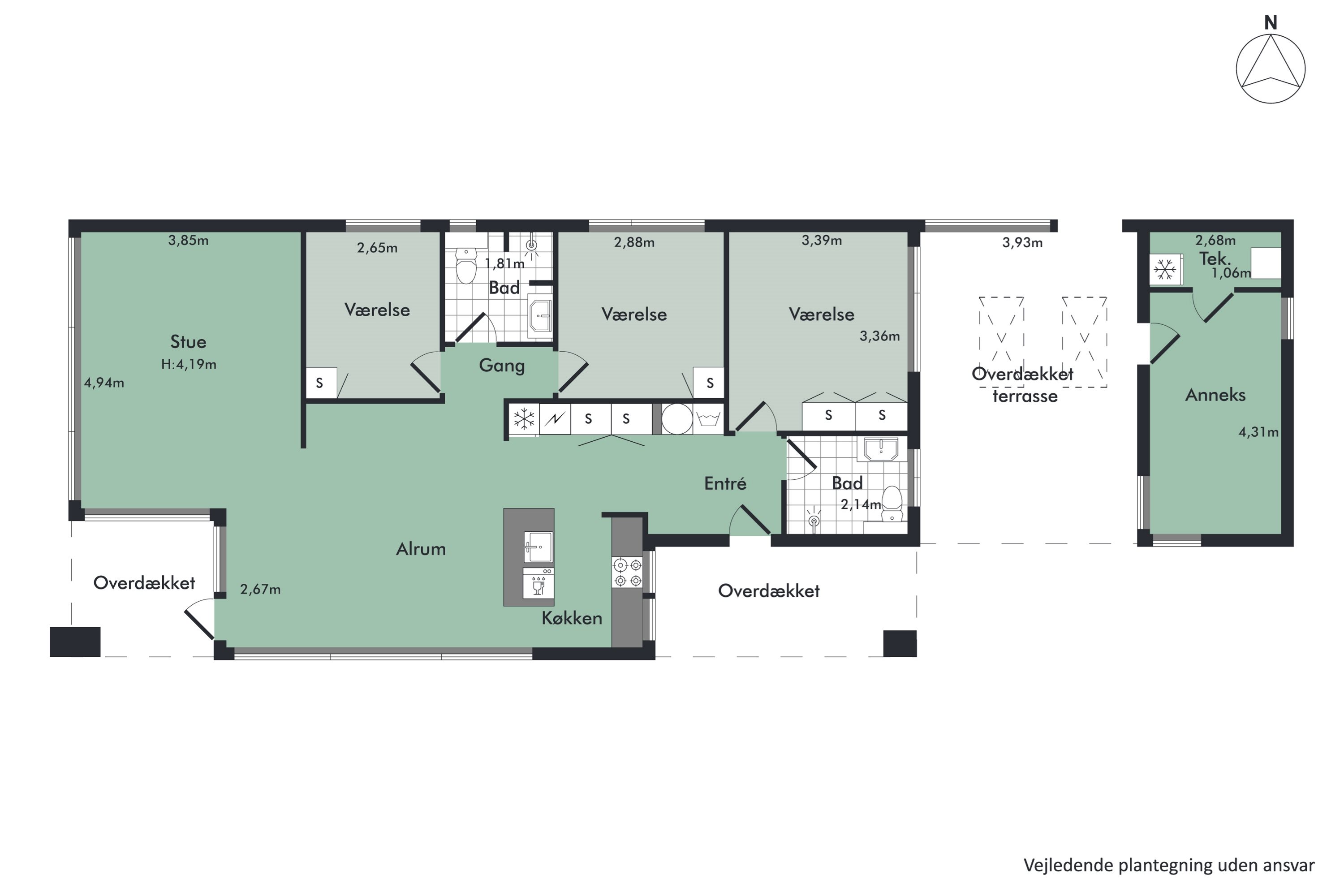 Plantegninger billede af Dyrehaven 35, Øster Hurup, 9560 Hadsund