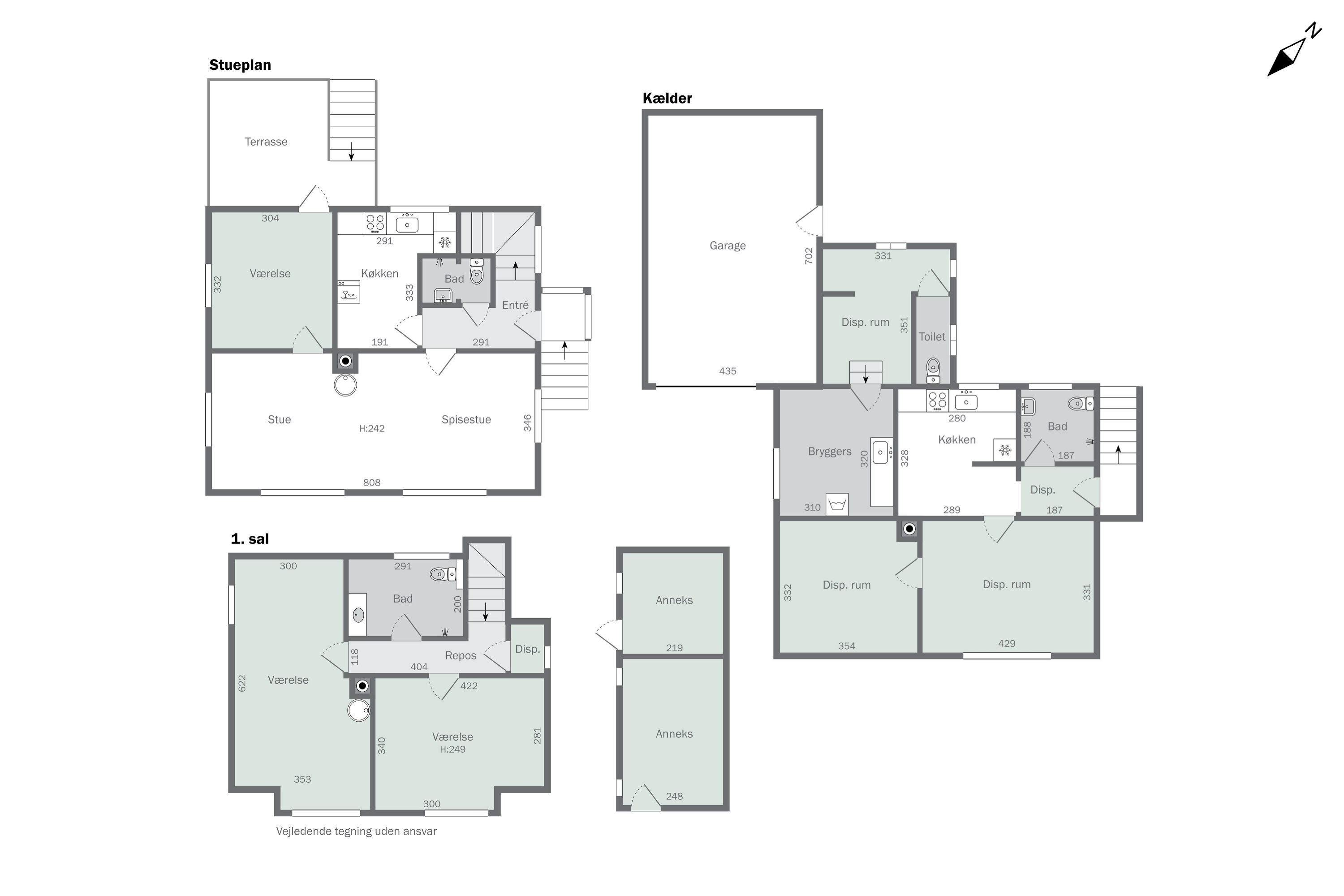 Plantegninger billede af Brickasvej 12, 3400 Hillerød