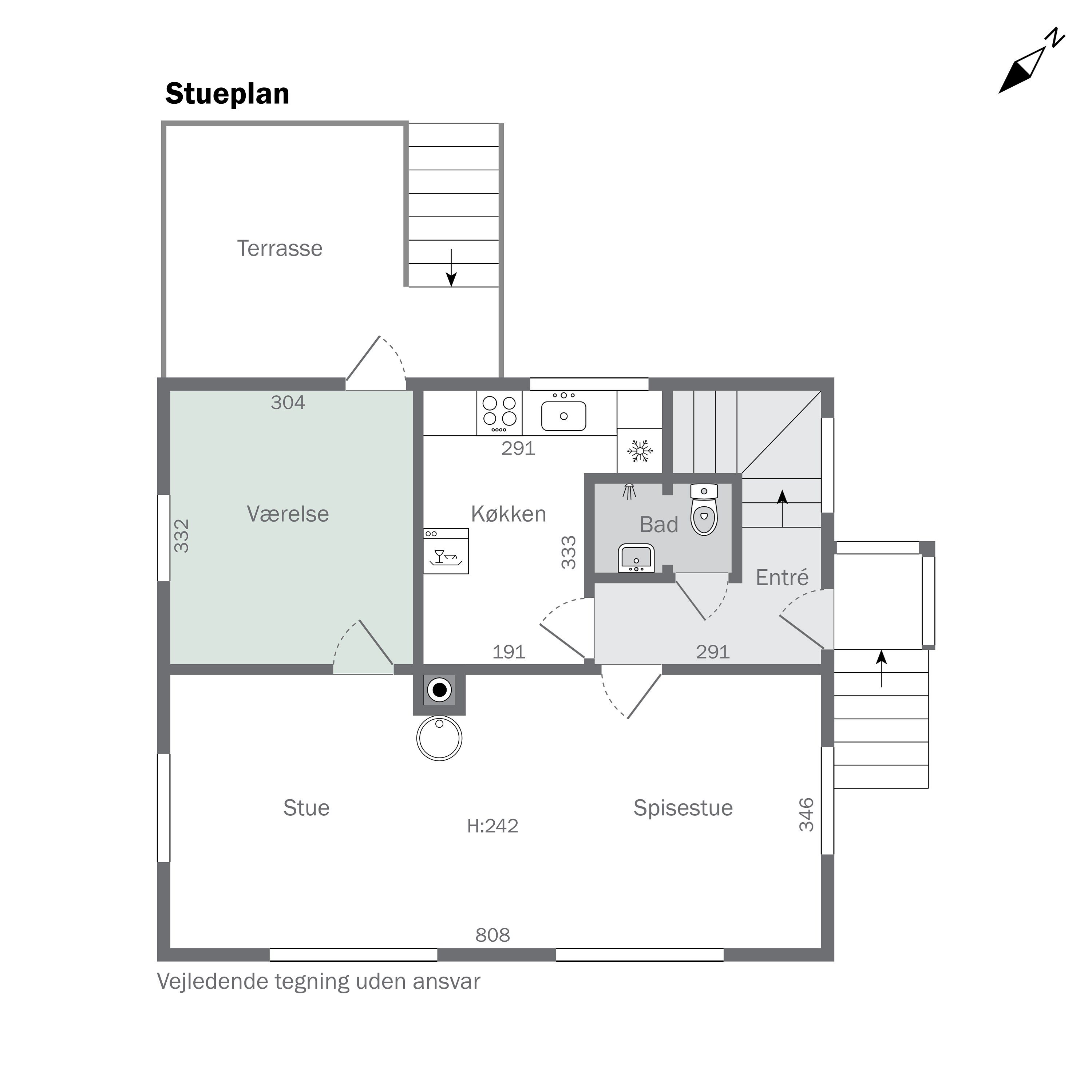 Plantegninger billede af Brickasvej 12, 3400 Hillerød