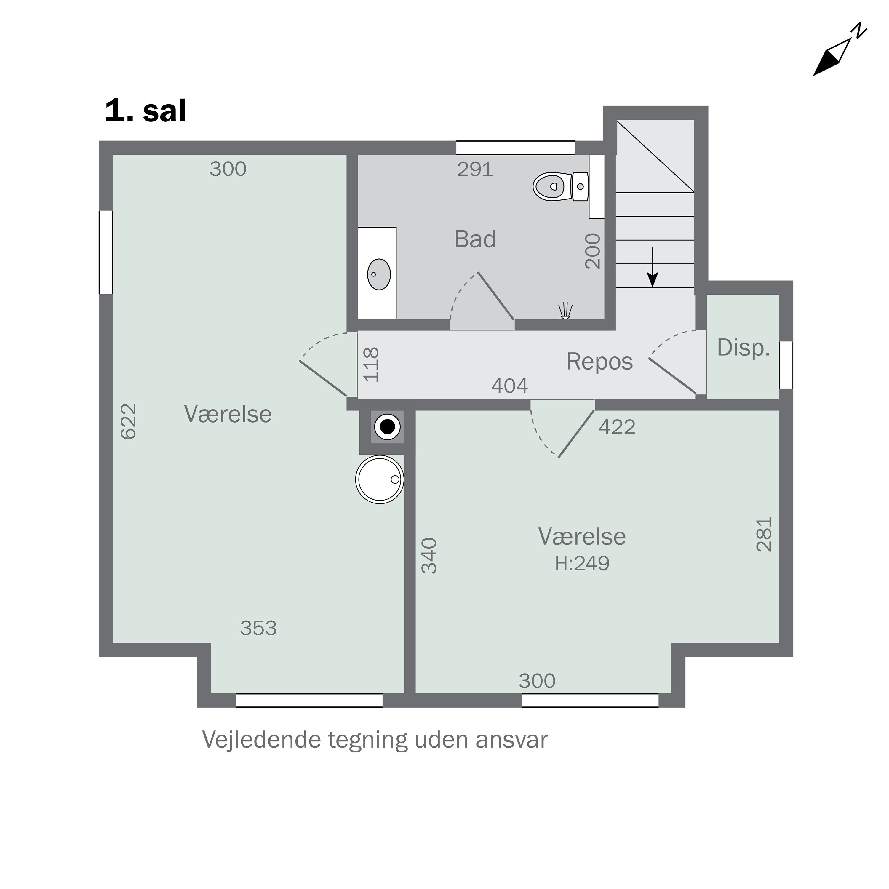 Plantegninger billede af Brickasvej 12, 3400 Hillerød