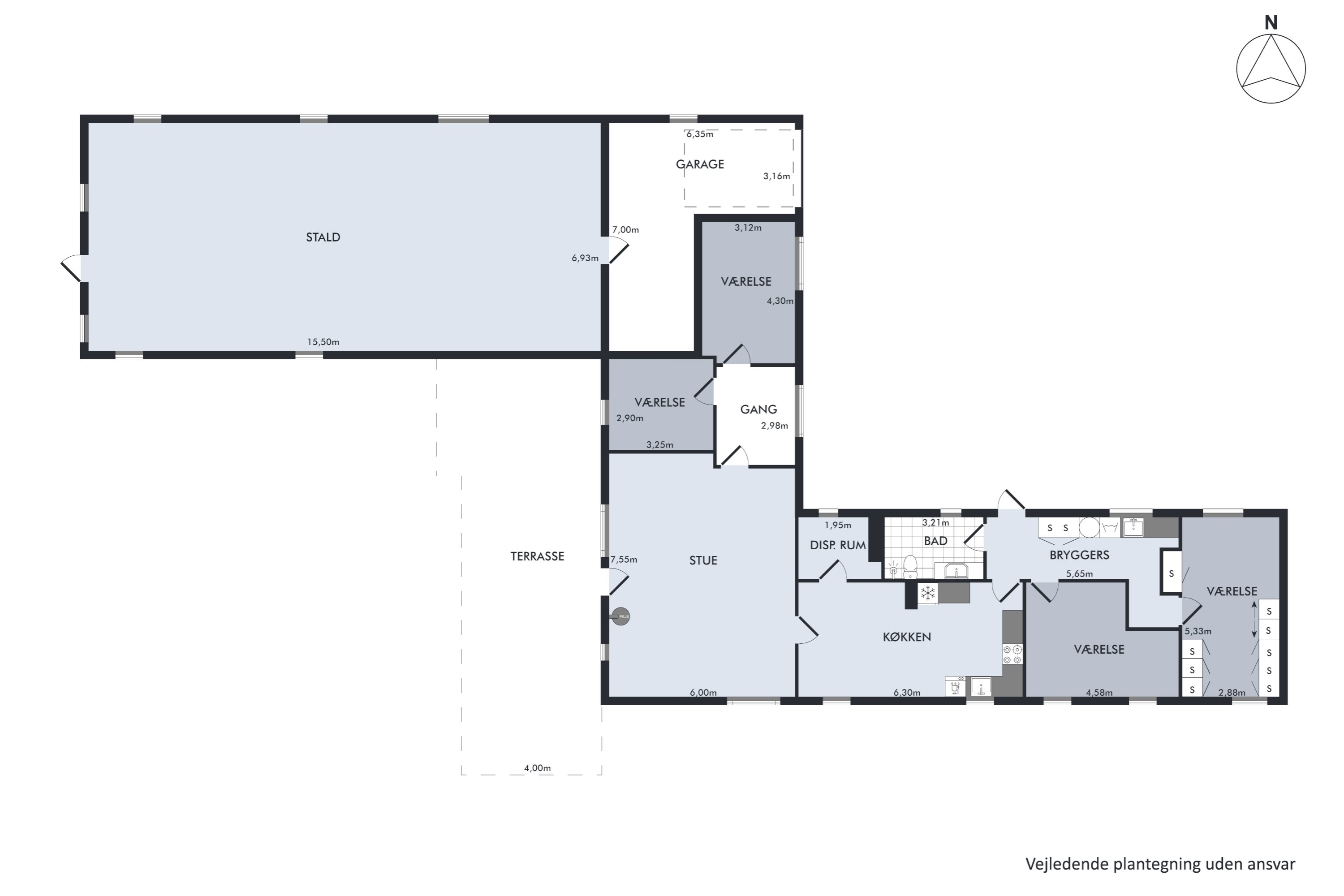 Plantegninger billede af Kvorupvej 161, 9490 Pandrup