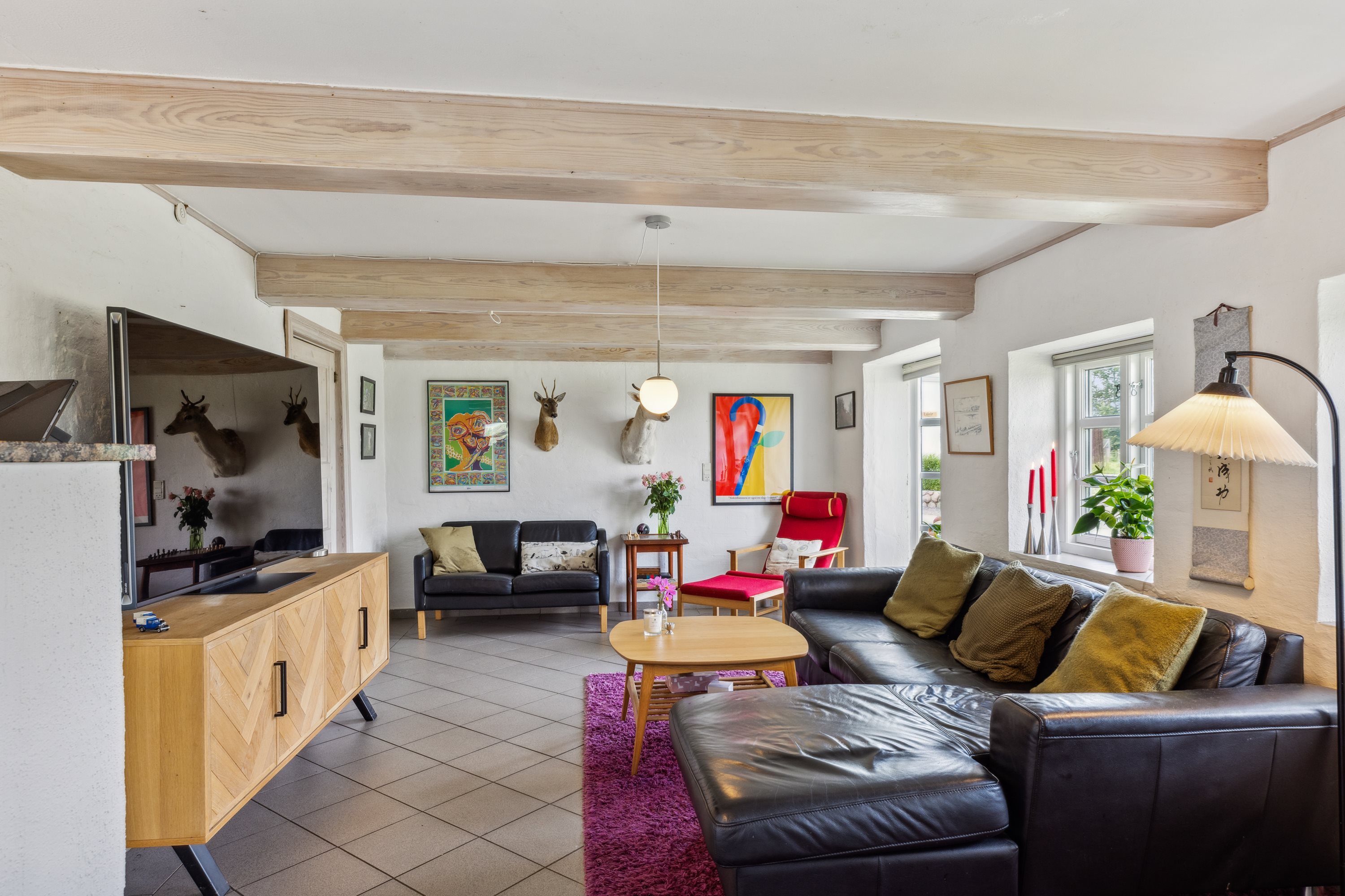 Fremhævet stue billede i fuldskærmstilstand. Billede af Østerballe 12, Skelde, 6310 Broager