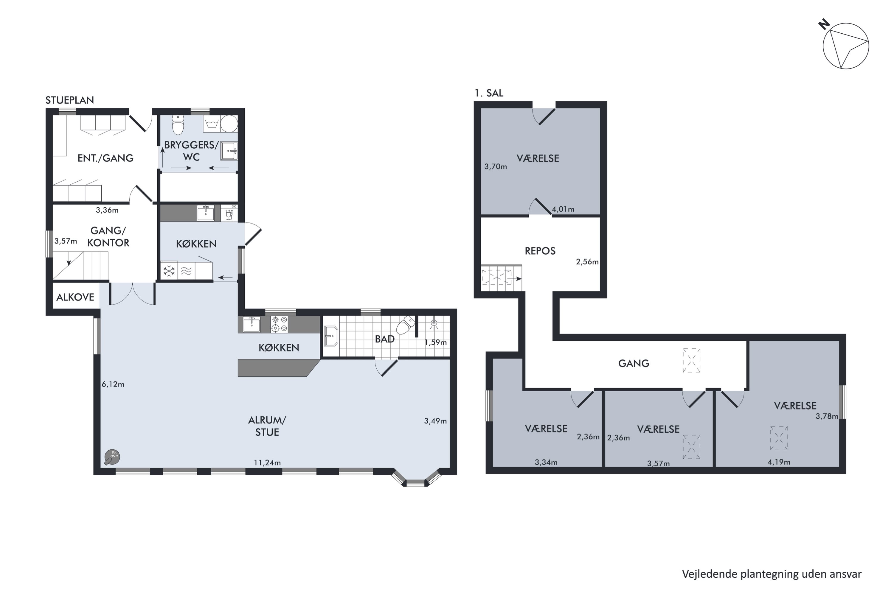 Plantegninger billede af Østerballe 12, Skelde, 6310 Broager