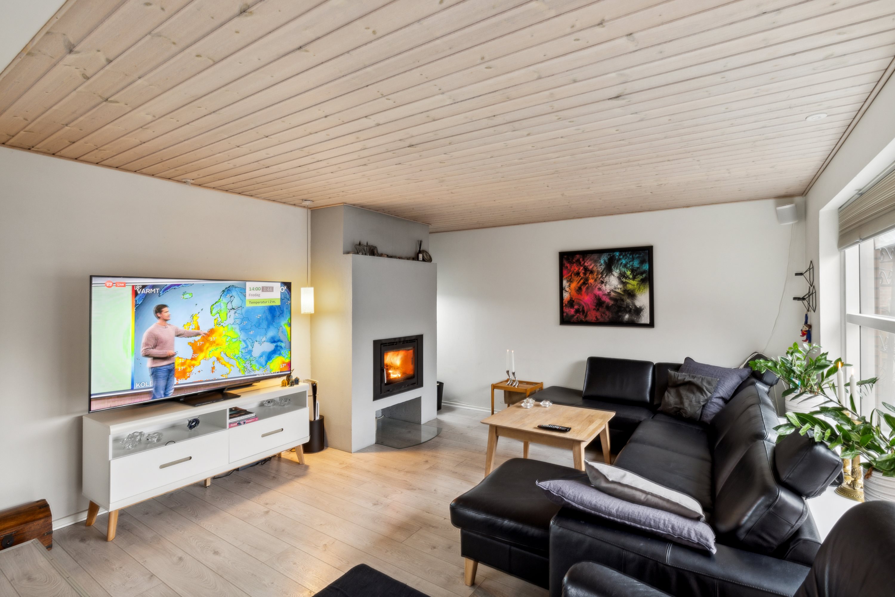 Fremhævet stue billede i fuldskærmstilstand. Billede af Mimersvej 29, 8800 Viborg