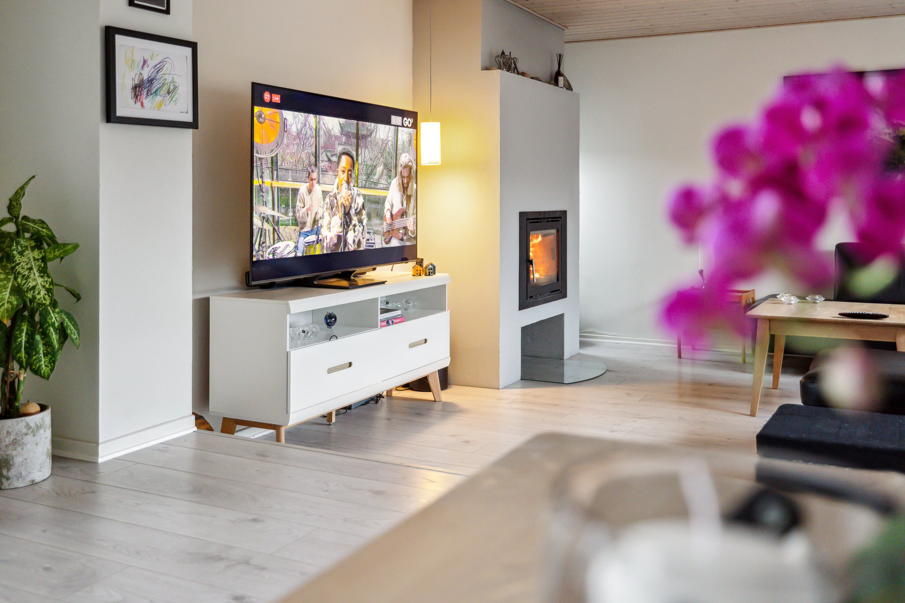 Fremhævet stue billede i fuldskærmstilstand. Billede af Mimersvej 29, 8800 Viborg