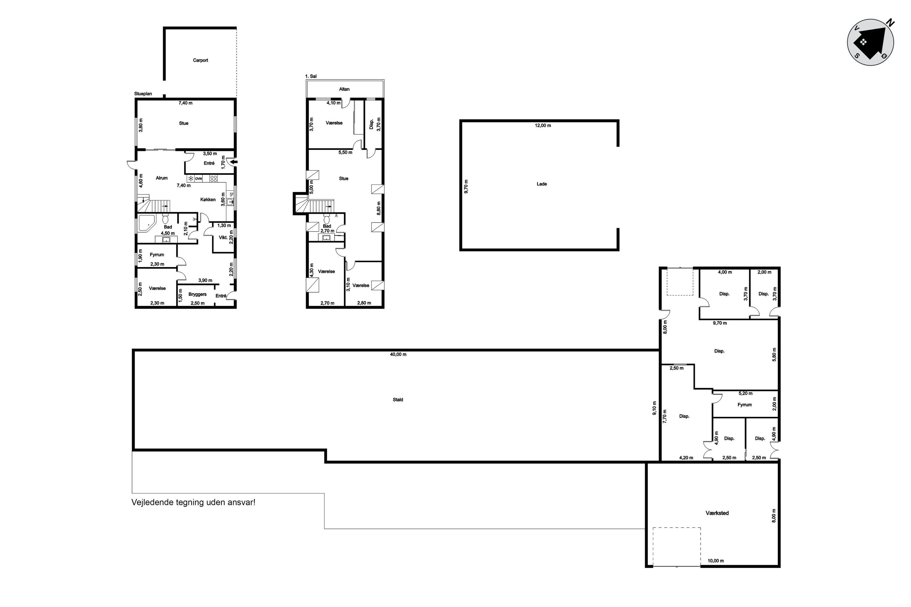 Plantegninger billede af Landevejen 73, Døstrup, 6780 Skærbæk